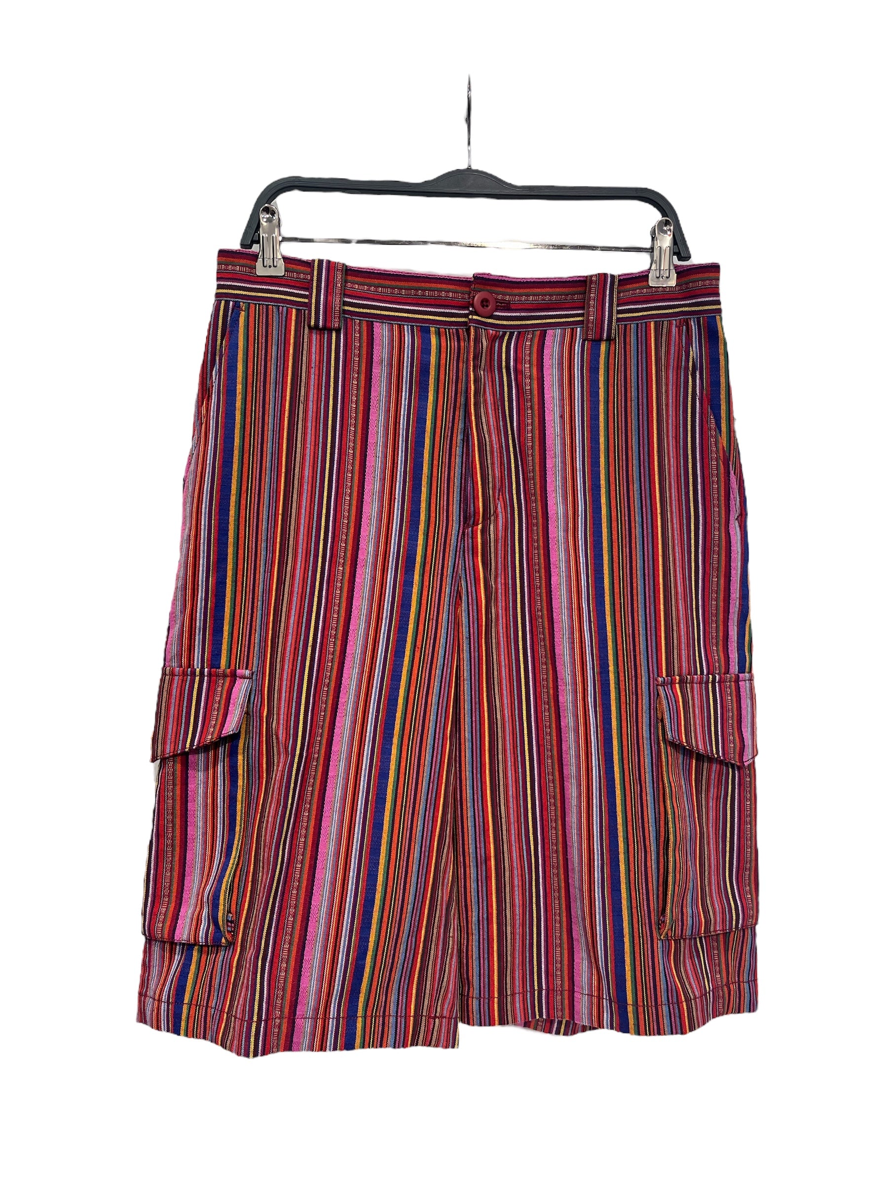 OPENING CEREMONY/Shorts/M/Polyester/MLT/Button Fly/Stripe/S18AIG23018 rainbow shorts view 1