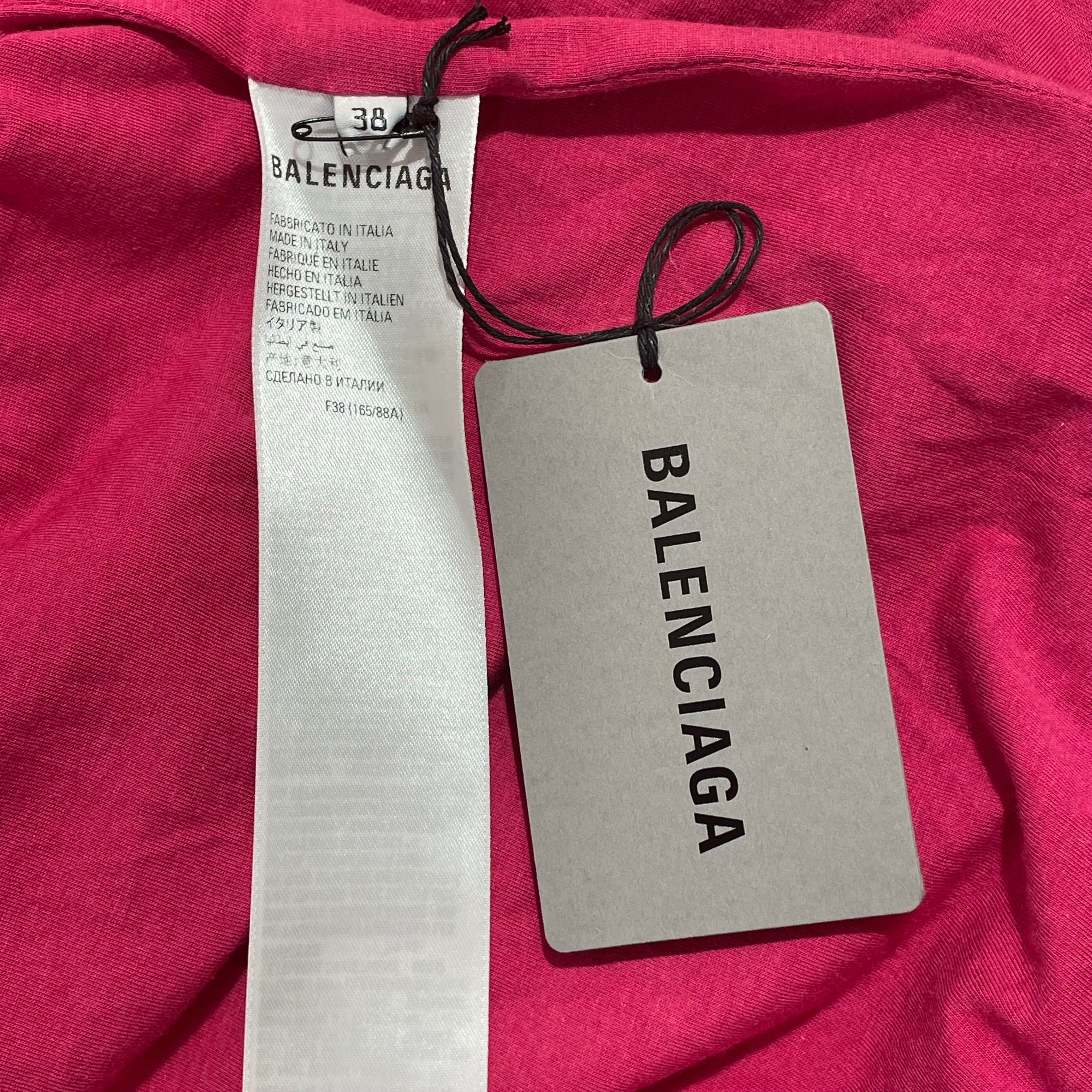 BALENCIAGA/Windbreaker/38/Nylon/PNK/small b logo view 5