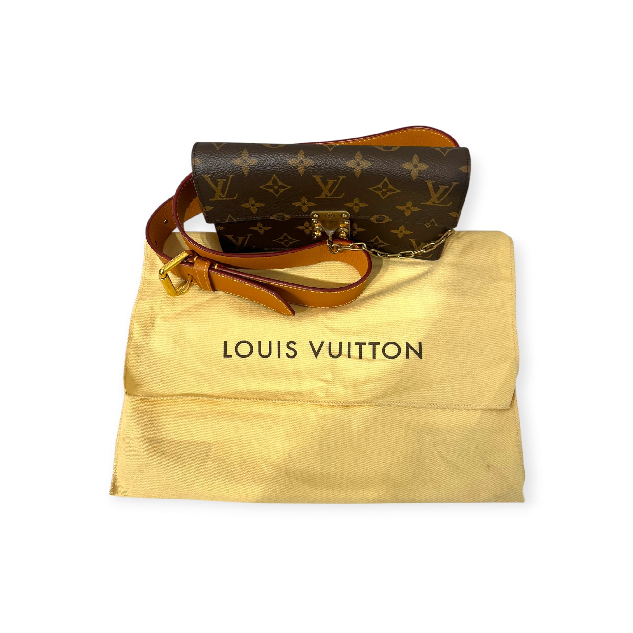 LOUIS VUITTON/Bag/Monogram/Cotton/BRW/LOCK BELT BAG view 10