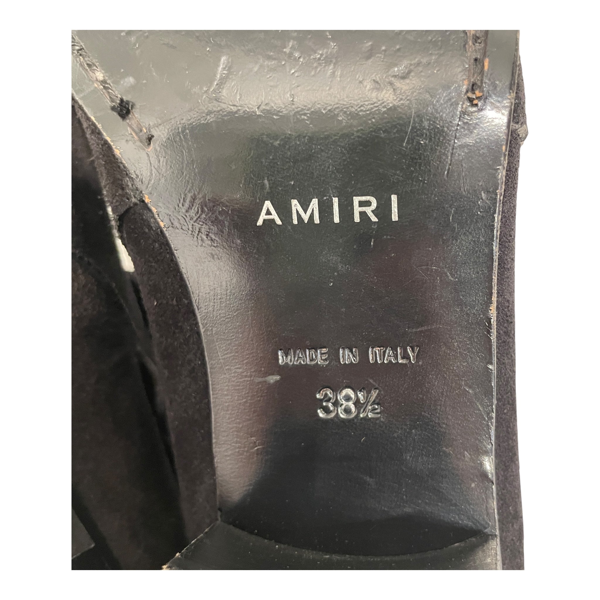 AMIRI/Biker Boots/EU 38.5/Suede/BLK/DOUBLE BUCKLE WYATT STYLE BOOT view 5