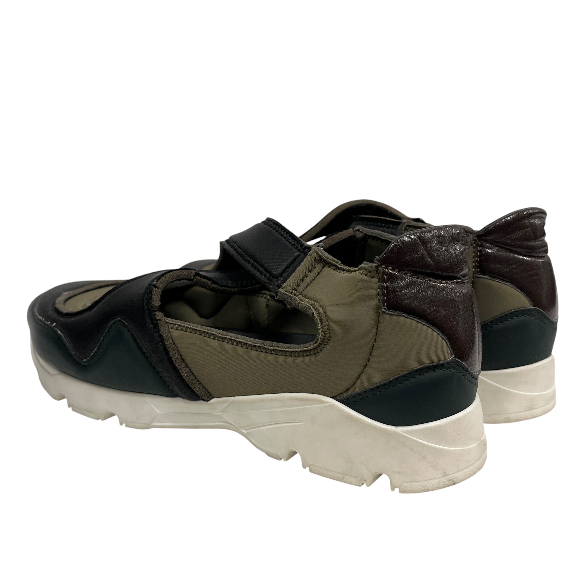 MM6/Maison Margiela/Sandals/EU 39/Polyester/GRN/GRN + BLK STRAP SANDAL view 2