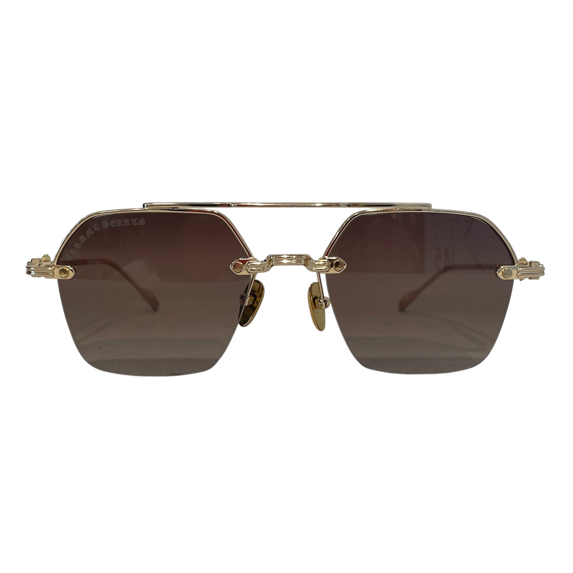 CHROME HEARTS/Sunglasses/Monogram/Metal/GLD/Bidi Esem view 1