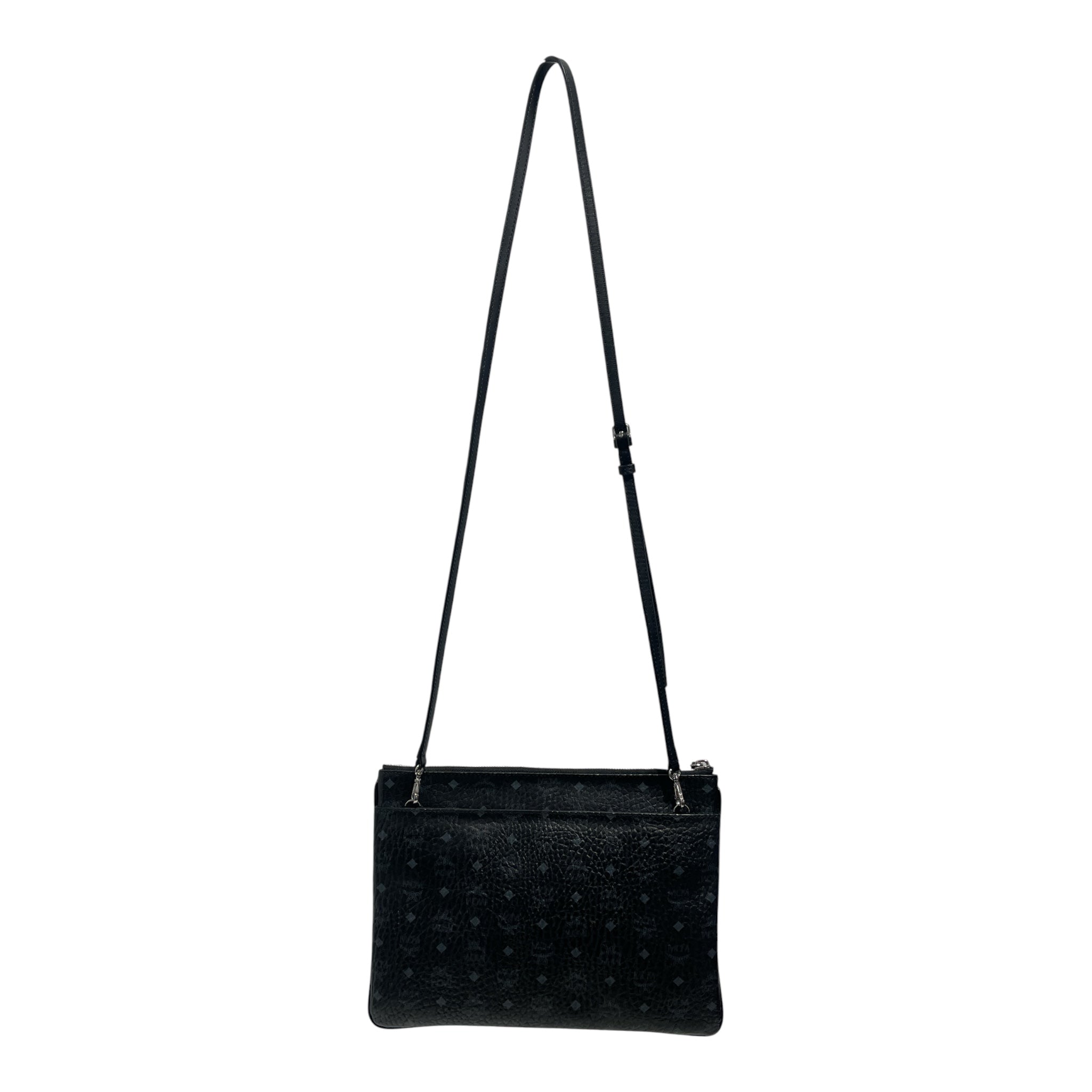 MCM/Cross Body Bag/Monogram/BLK/MCM CROSSBODY POUCH view 2