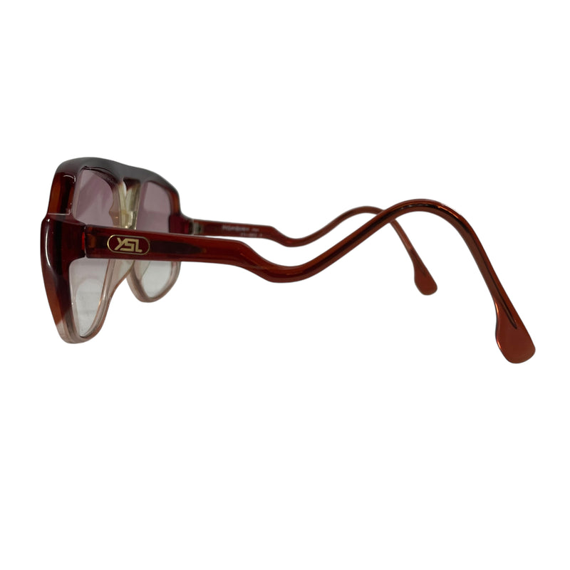 YVES SAINT LAURENT/Sunglasses/Plastic/RED/WHITE LOGO ON SIDE