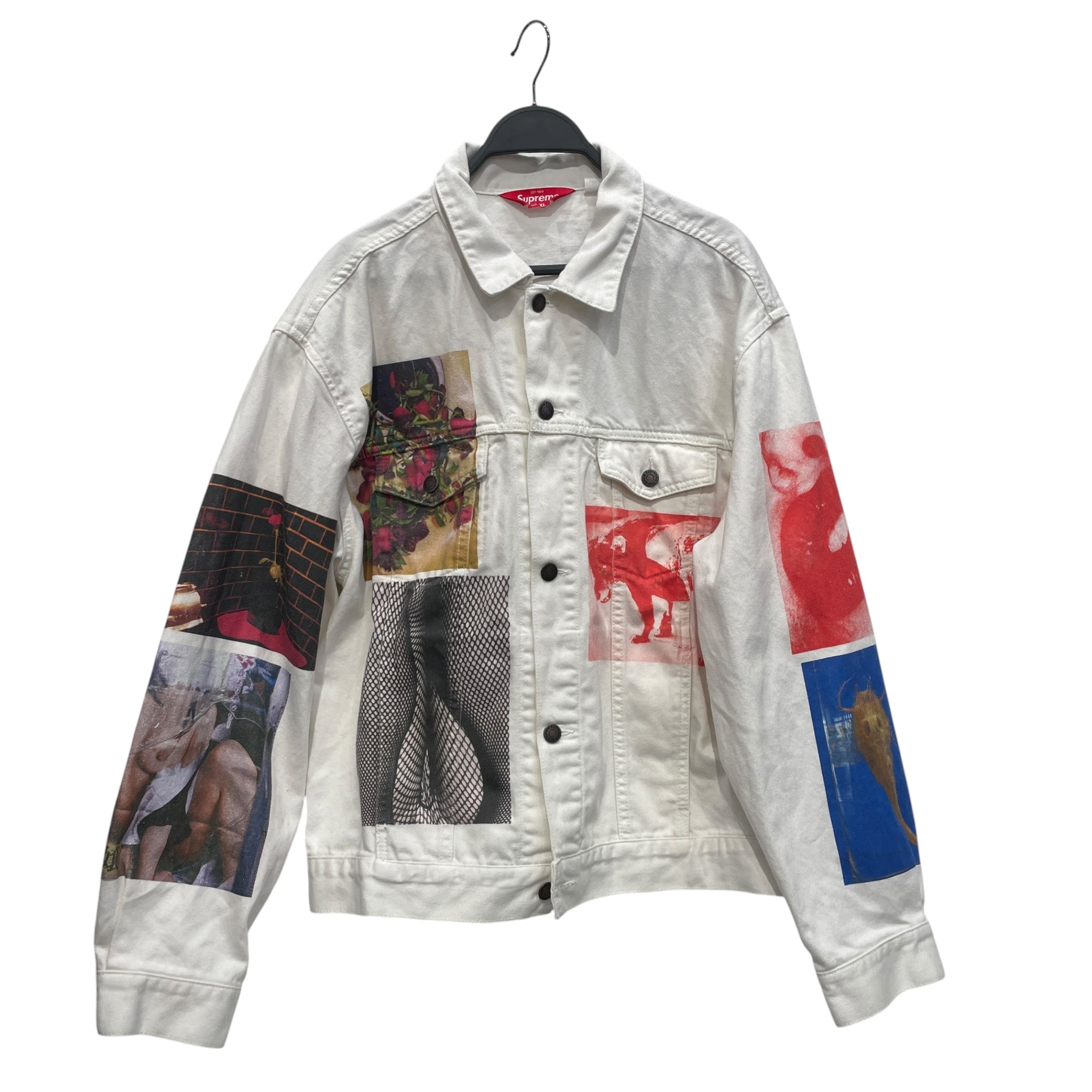 Supreme/Denim Jkt/XL/Cotton/WHT/All Over Print/PNG GRAPHICS PRINT ALL OVER view 1