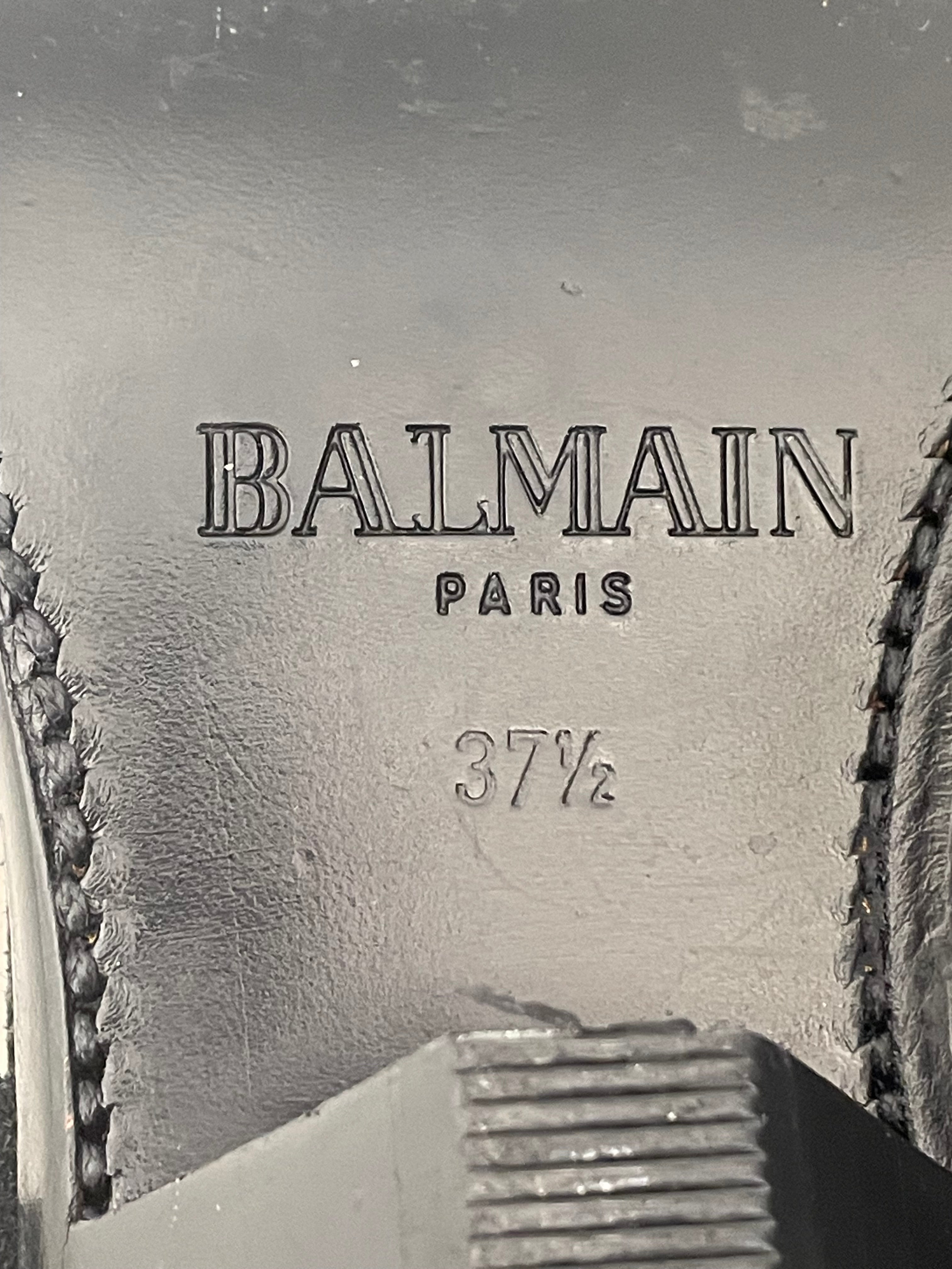 BALMAIN/Ankle Boots/US 6.5/Suede/BLK/ view 7