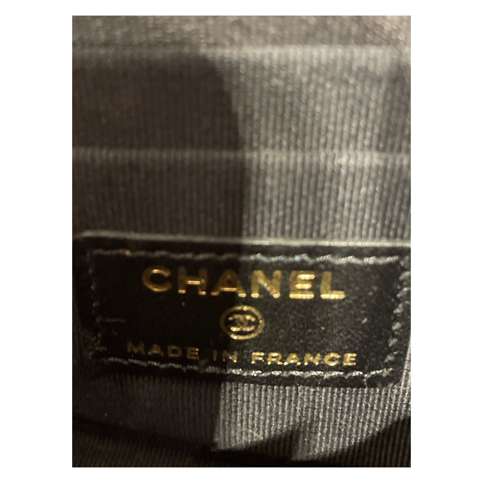 CHANEL/Cross Body Bag/Leather/BLK/extra mini flap view 4
