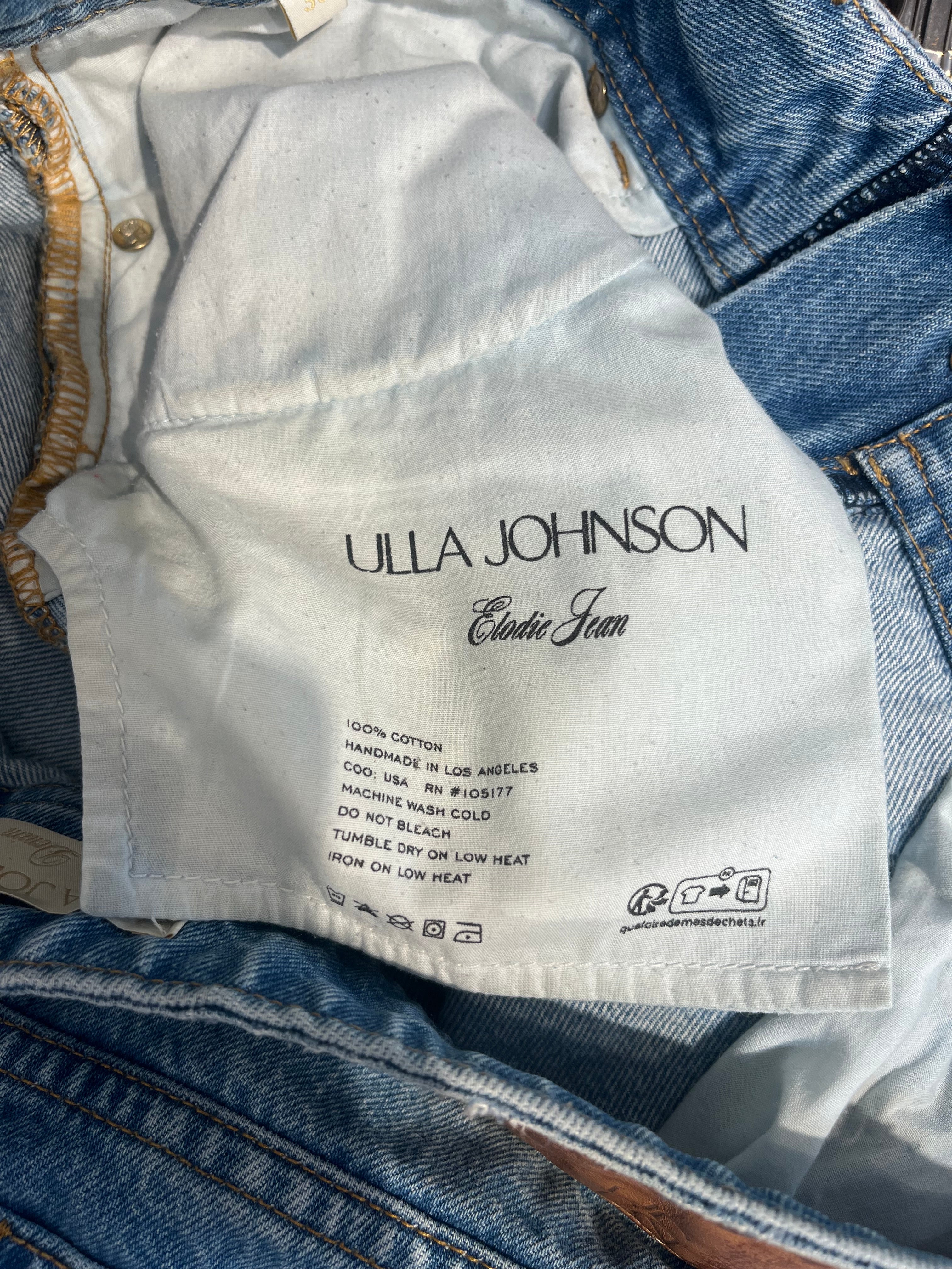 Ulla Johnson/Wide Leg Pants/30/Cotton/BLU/HIGH RISE/ GLD BUTTONS view 4