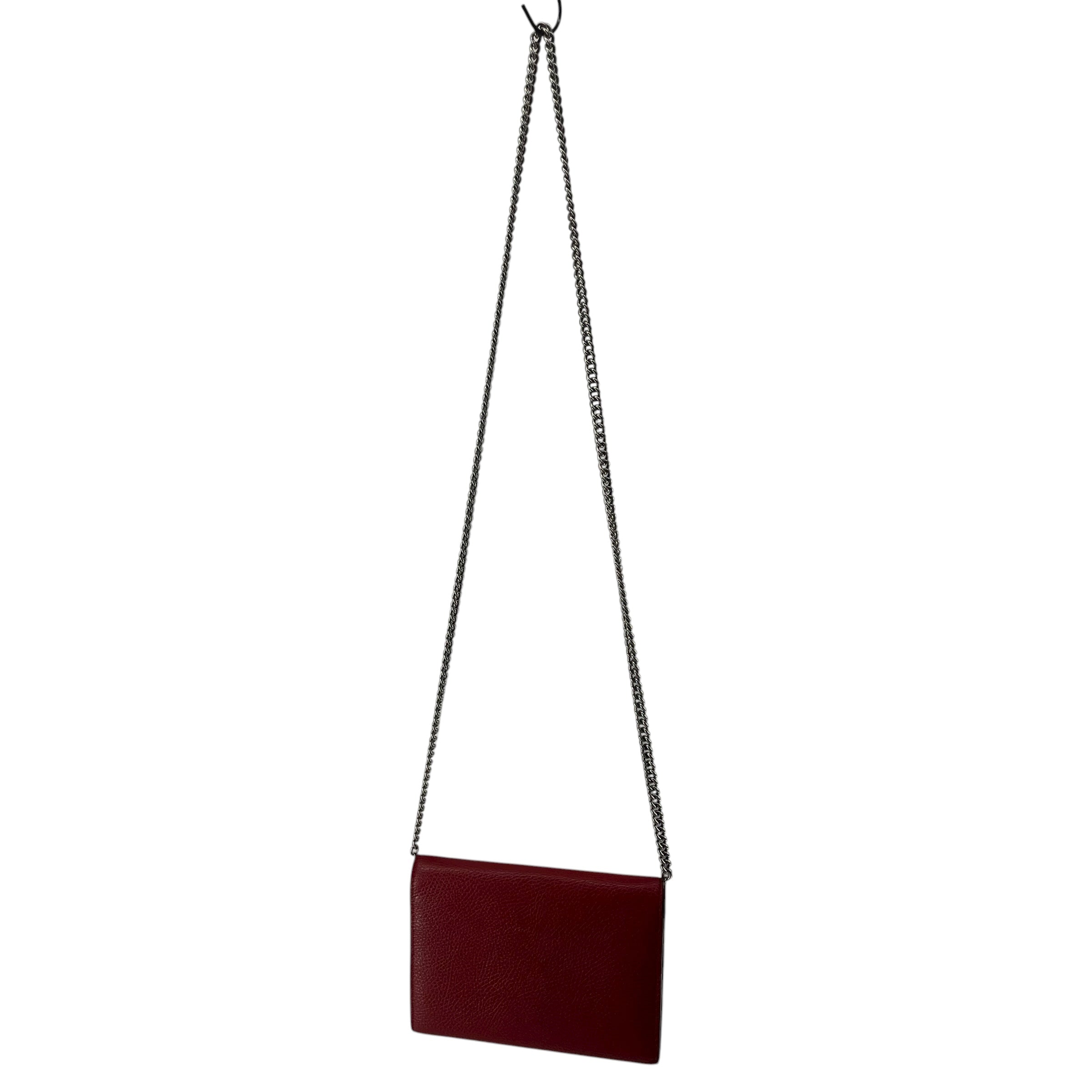GUCCI/Cross Body Bag/Leather/RED/dionysis mini bag view 2
