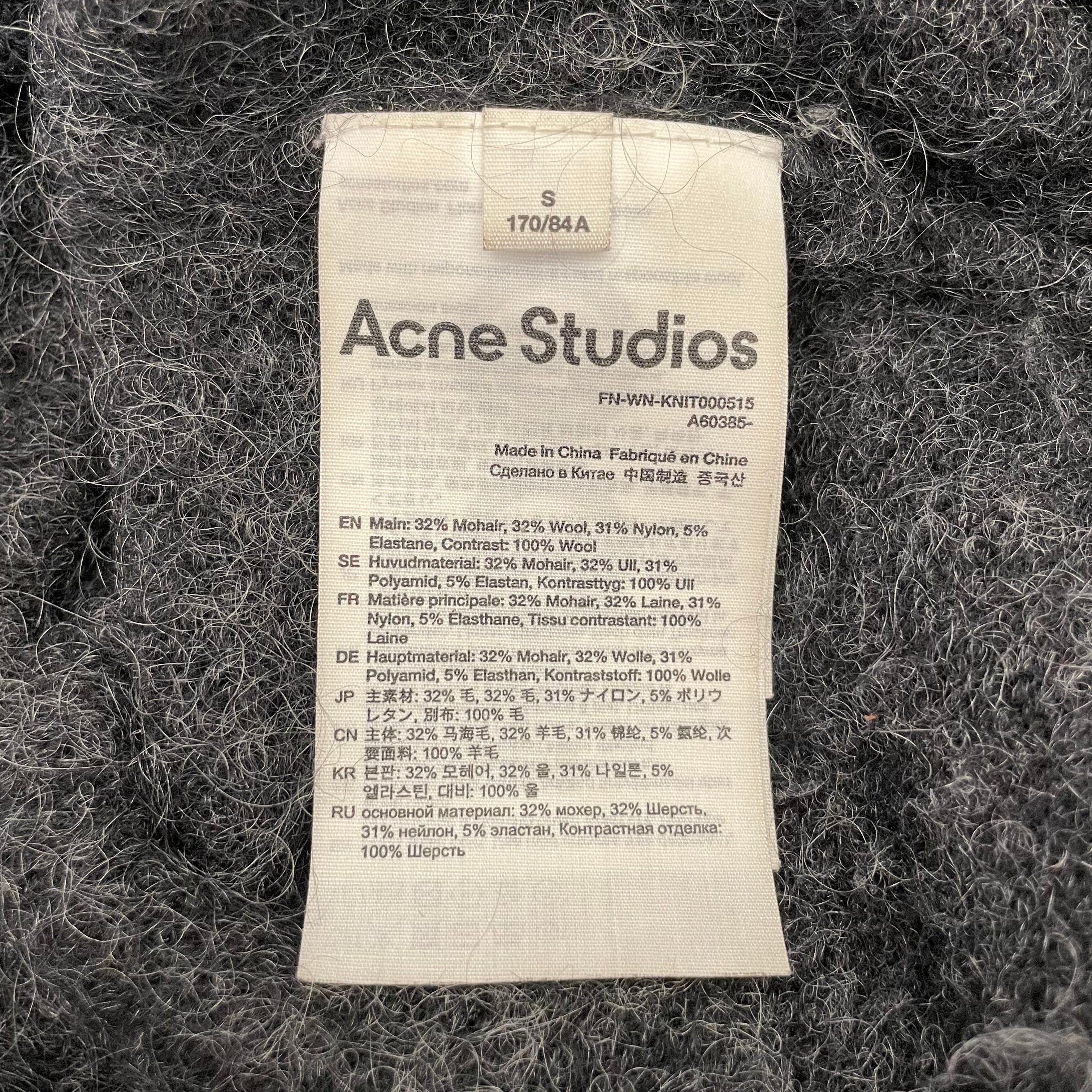Acne Studios/Cardigan/S/Mohair/BLK/ view 4