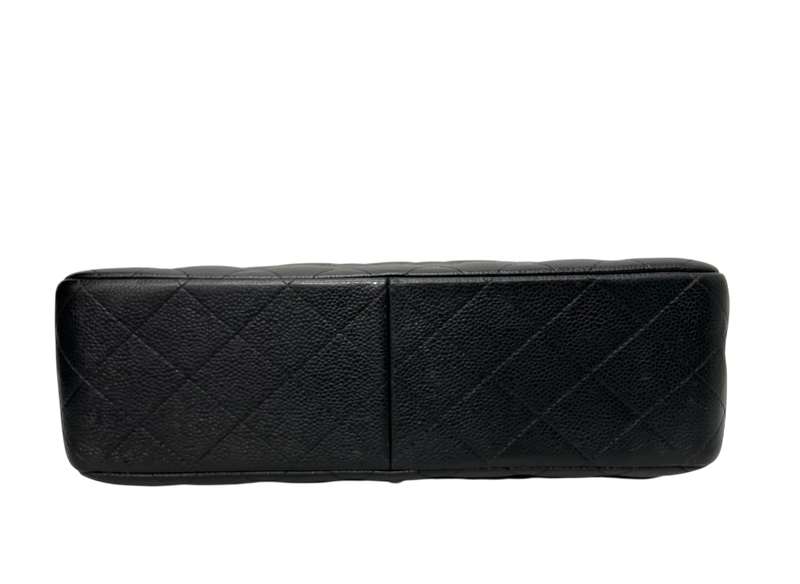 CHANEL/Hand Bag/Leather/BLK/MEDIUM CAVIAR FLAP BAG