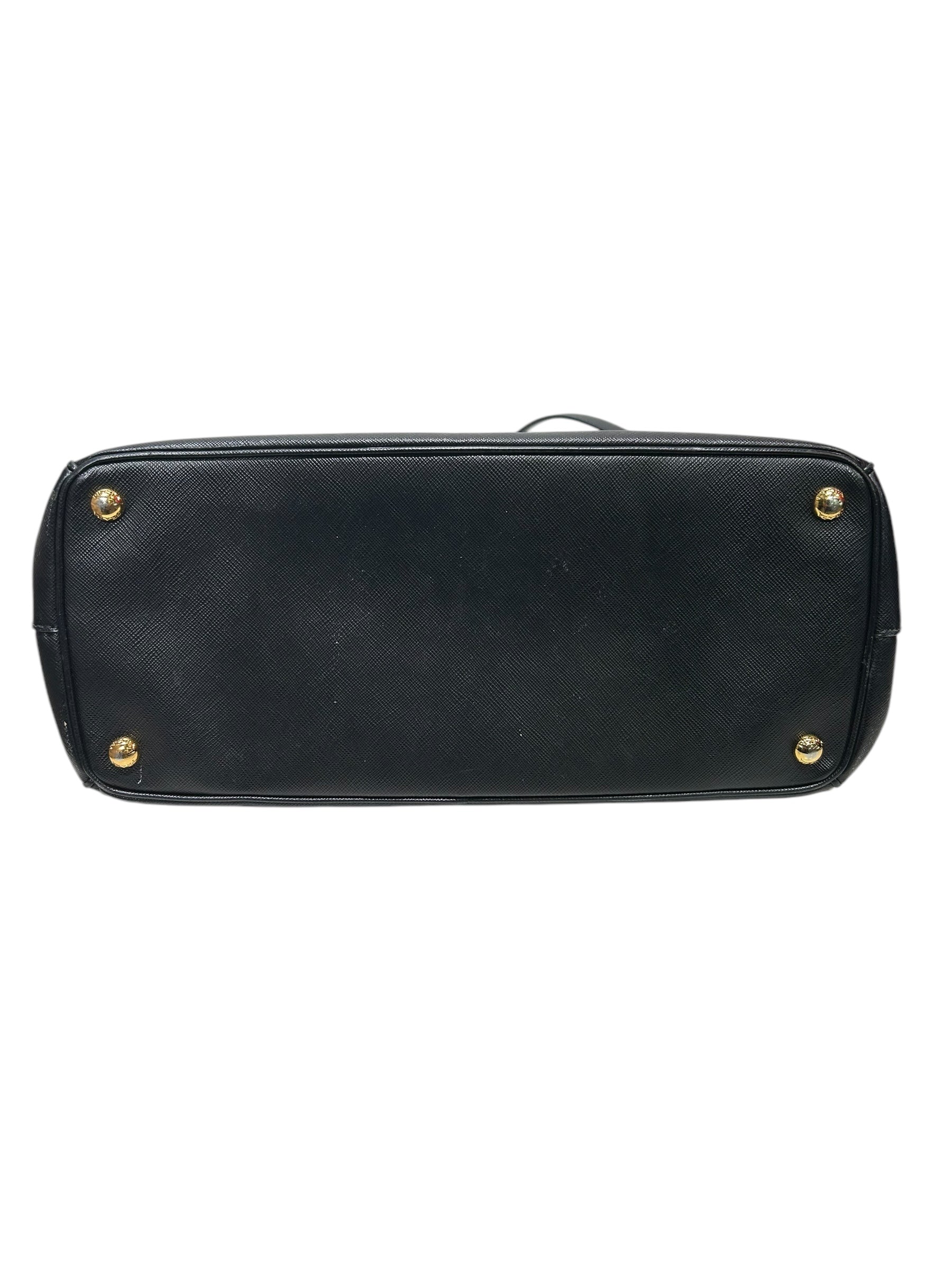 PRADA/Tote Bag/Leather/BLK/SAFFIANO LEATHER BAG view 3