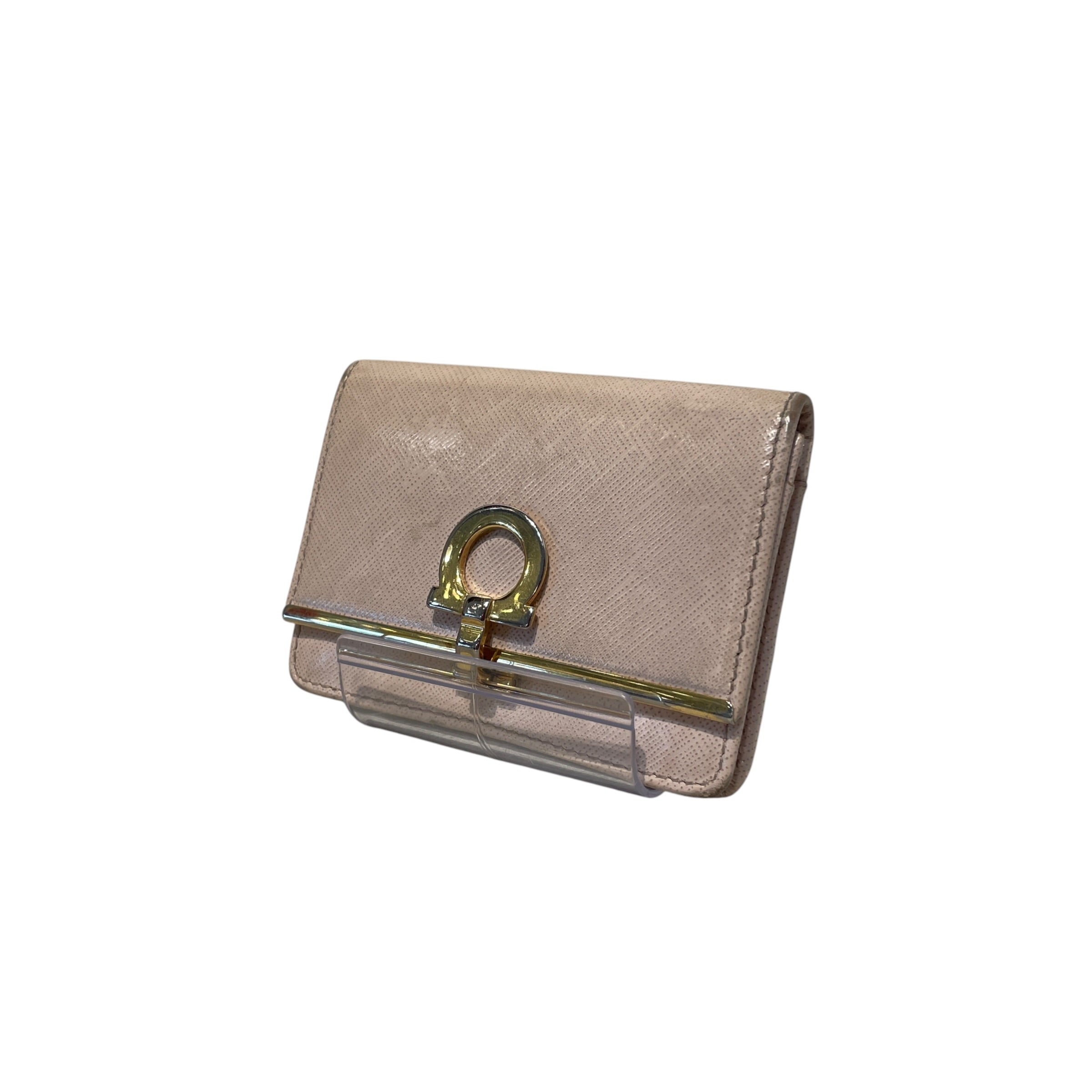 Salvatore Ferragamo/Bifold Wallet/Leather/CRM/L's/Saffiano Gancini Clasp view 1