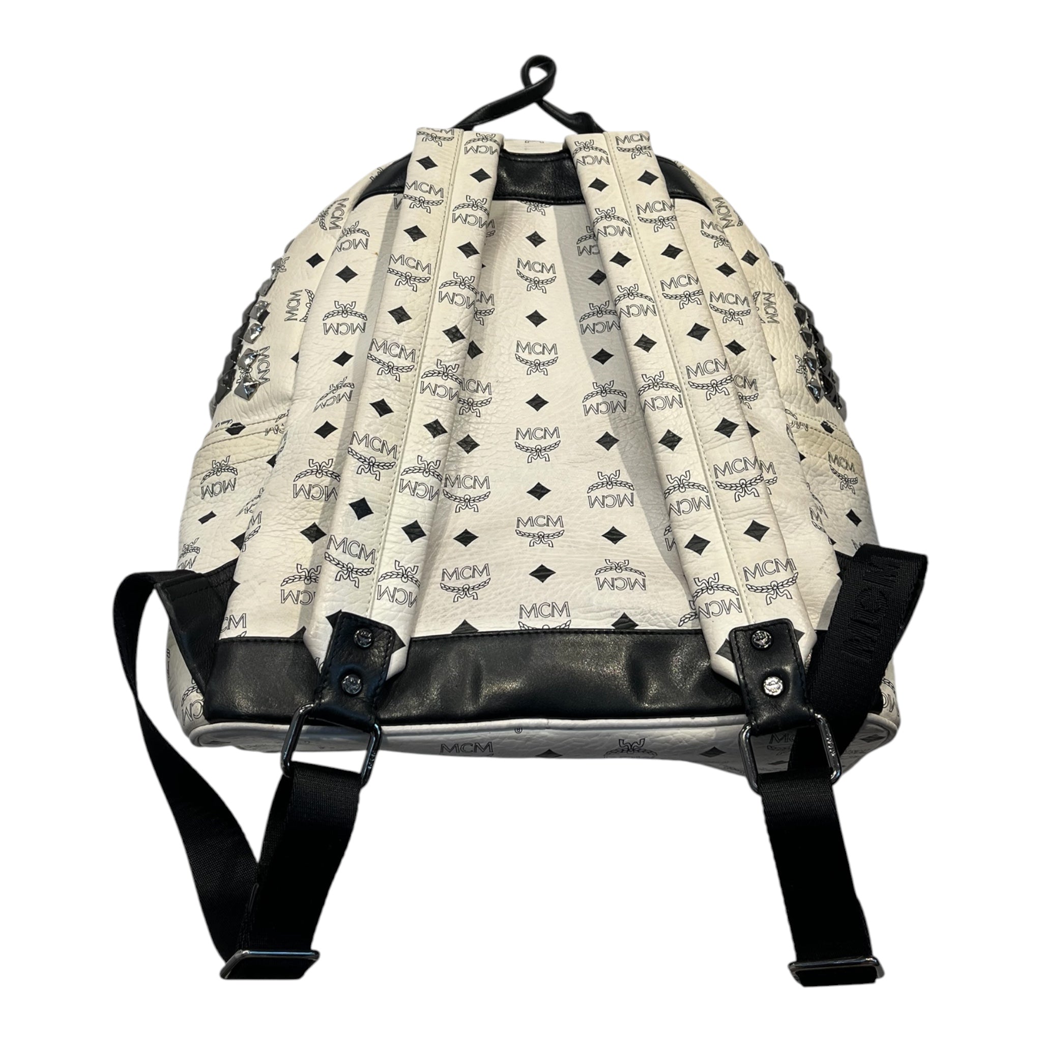 MCM/Backpack/Monogram/Leather/WHT/Stark Visetos Backpack (WHT) view 2