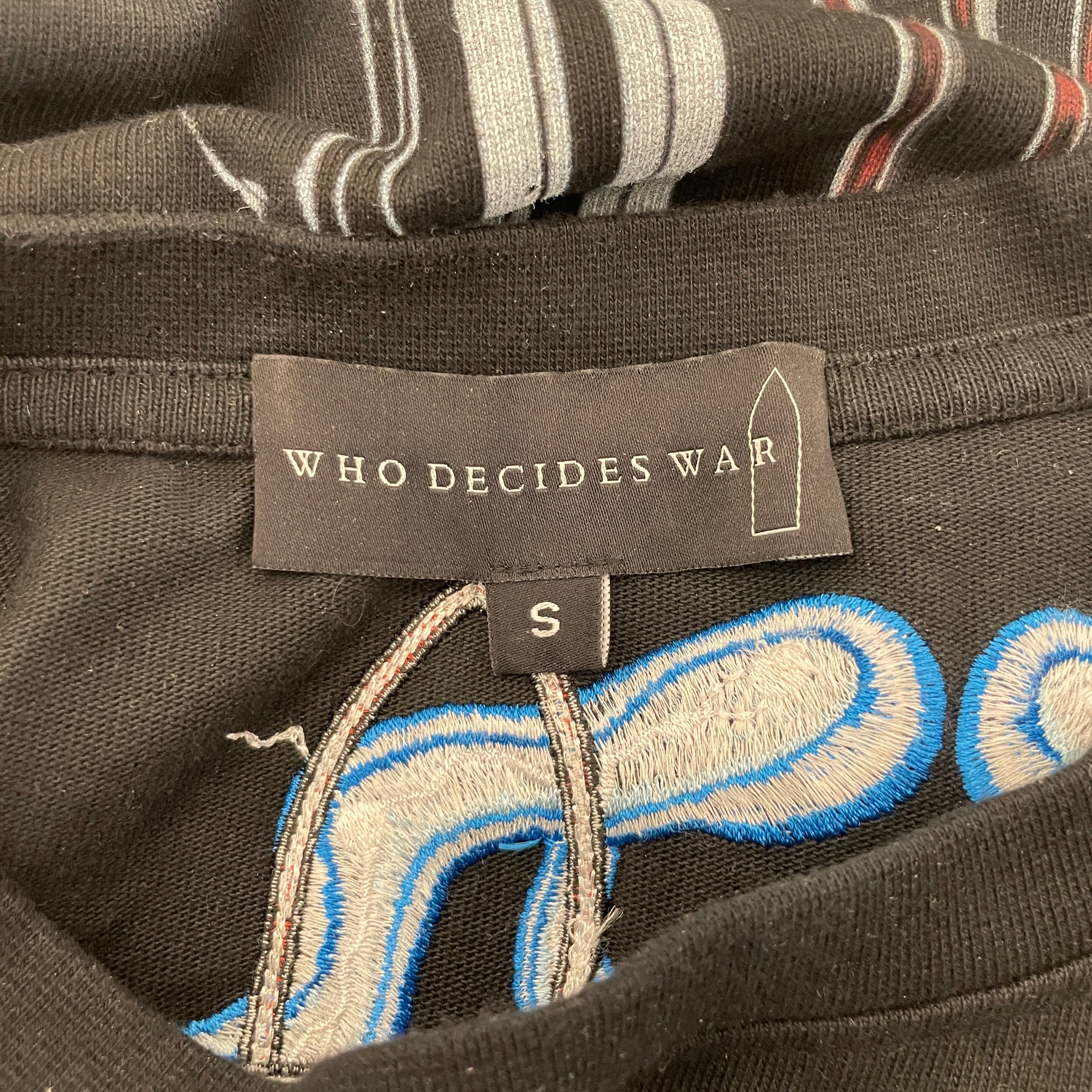 WHO DECIDES WAR/T-Shirt/S/Cotton/BLK/Graphic/engine jersey view 3