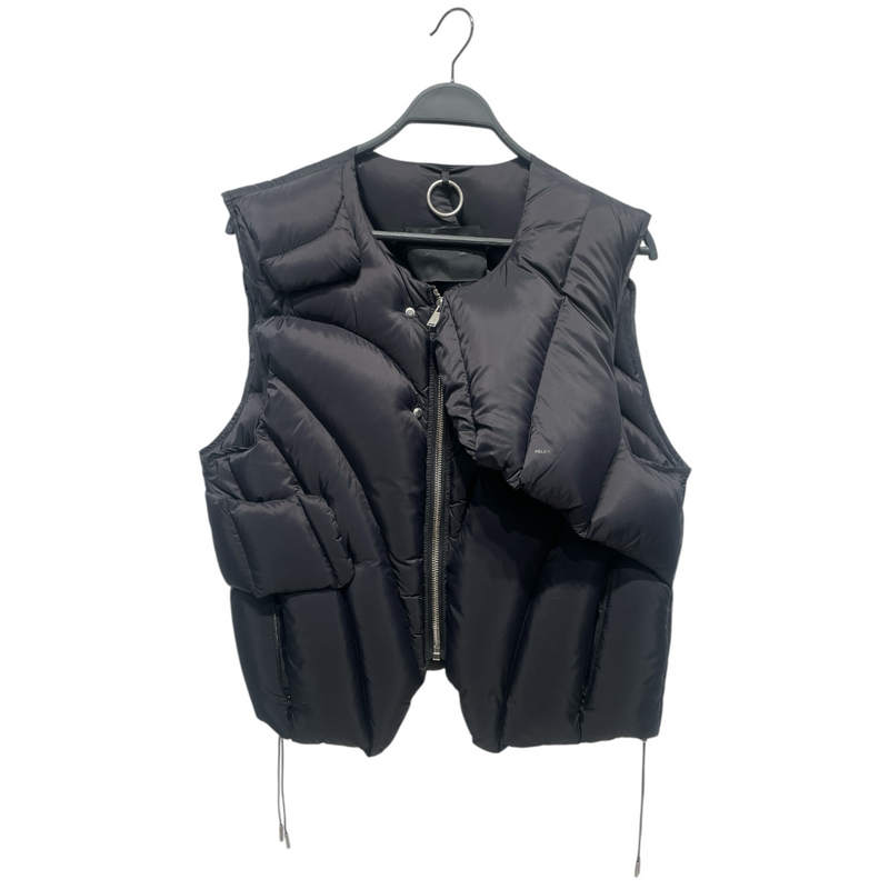 HELIOT EMIL/Puffer Vest/XL/Nylon/BLK/Layered Down Puffer vest