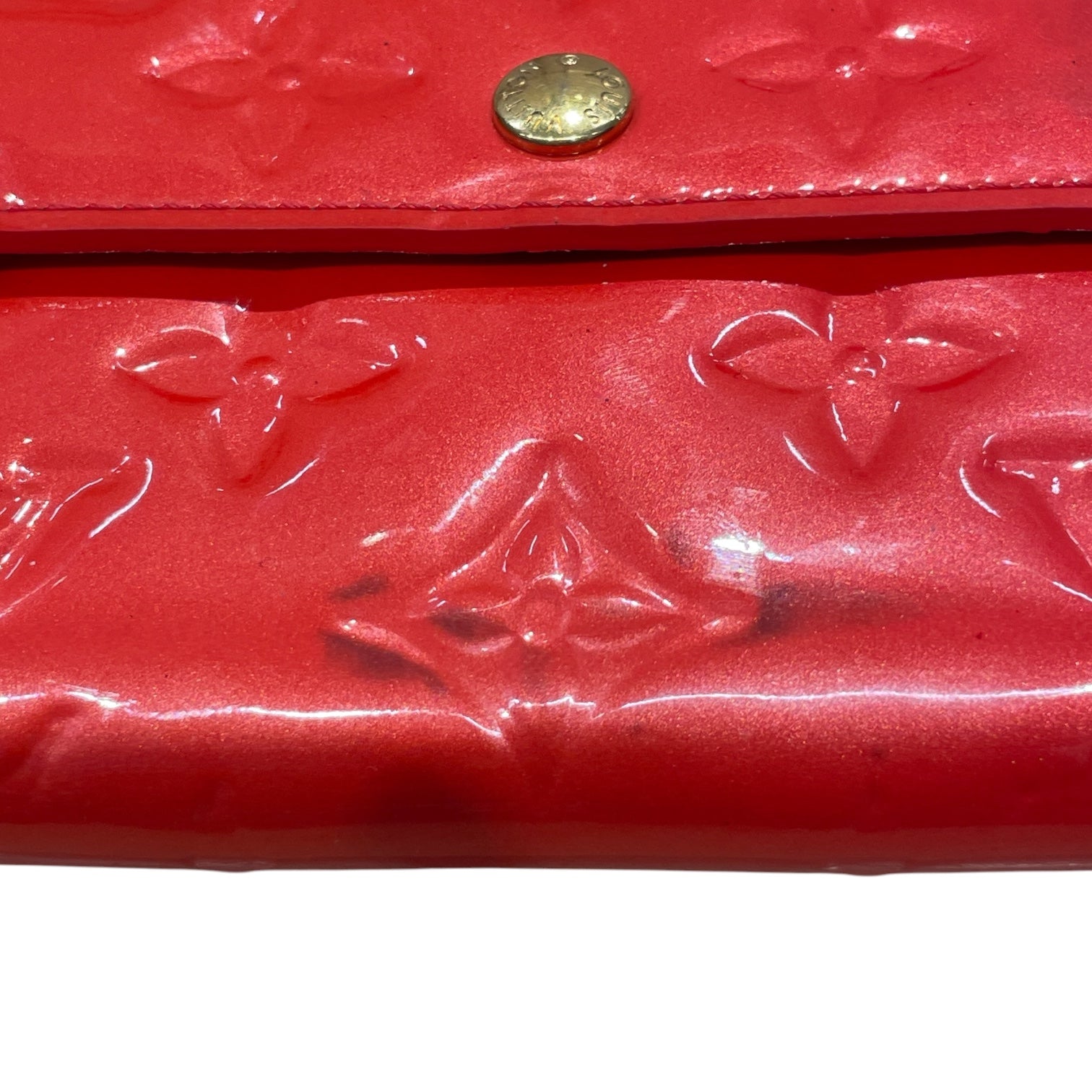 LOUIS VUITTON/Wallet/Monogram/Faux Leather/RED/PATENT LEATHER view 6