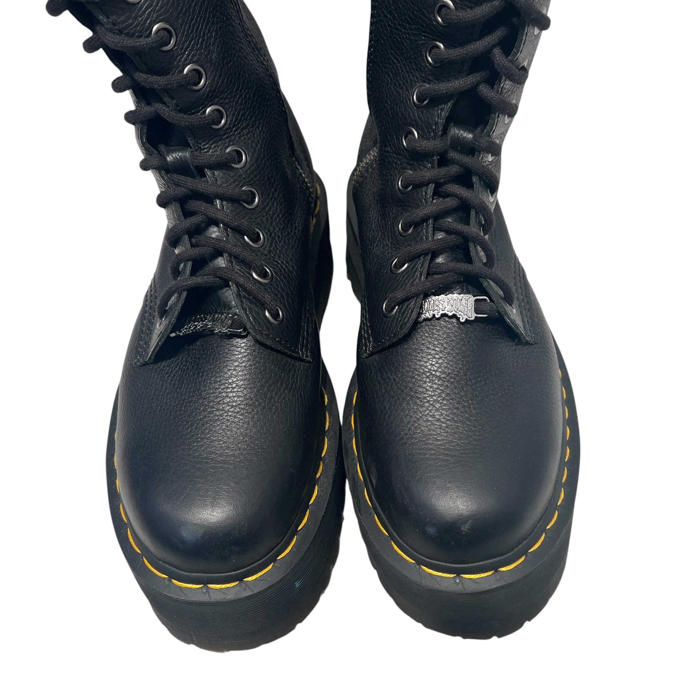 Dr.Martens/DOLLS KILL/Long Boots/US 7/Leather/BLK/LONG LACE UP PLATFORM BOOTS view 17