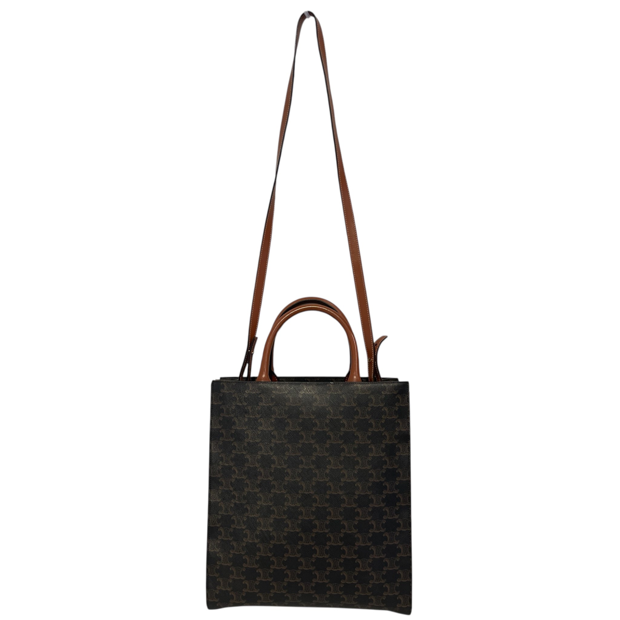 CELINE/Tote Bag/All Over Print/Leather/BLK/ view 2
