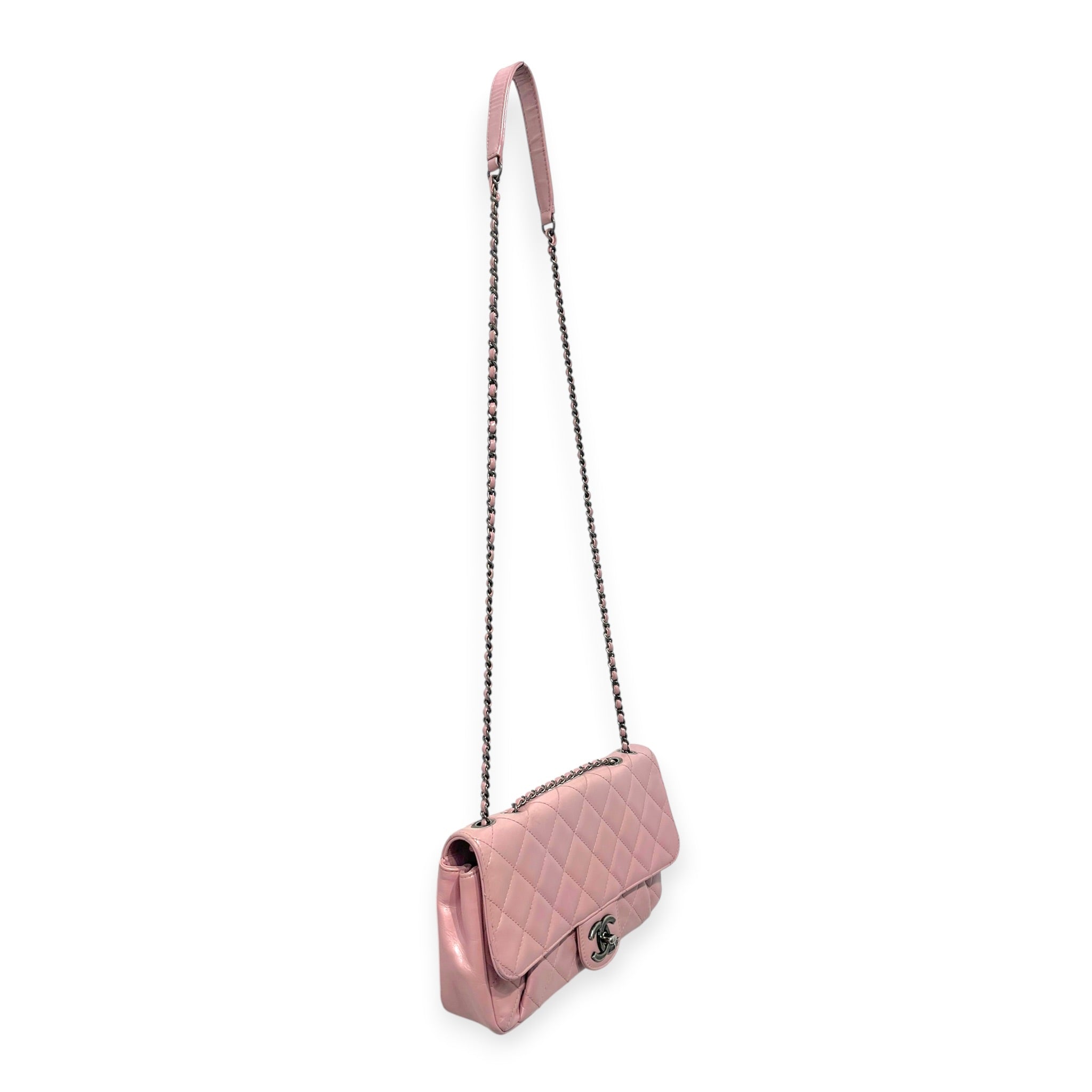 CHANEL/Bag/Leather/PNK/CHANEL COCO PLEATS FLAP BAG view 3