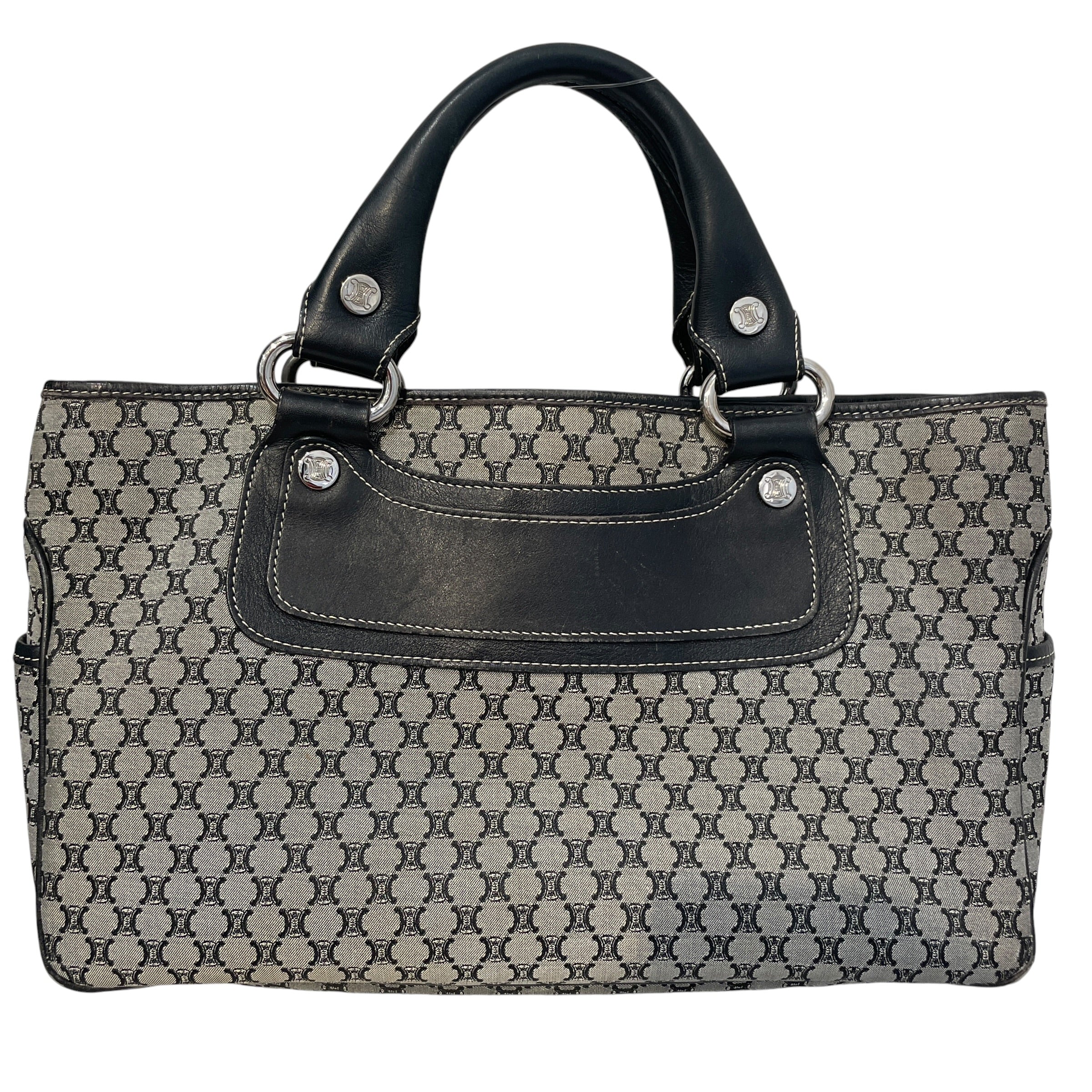 CELINE/Hand Bag/Monogram/Leather/GRY/Boogie Macadam Monogram Bag view 2