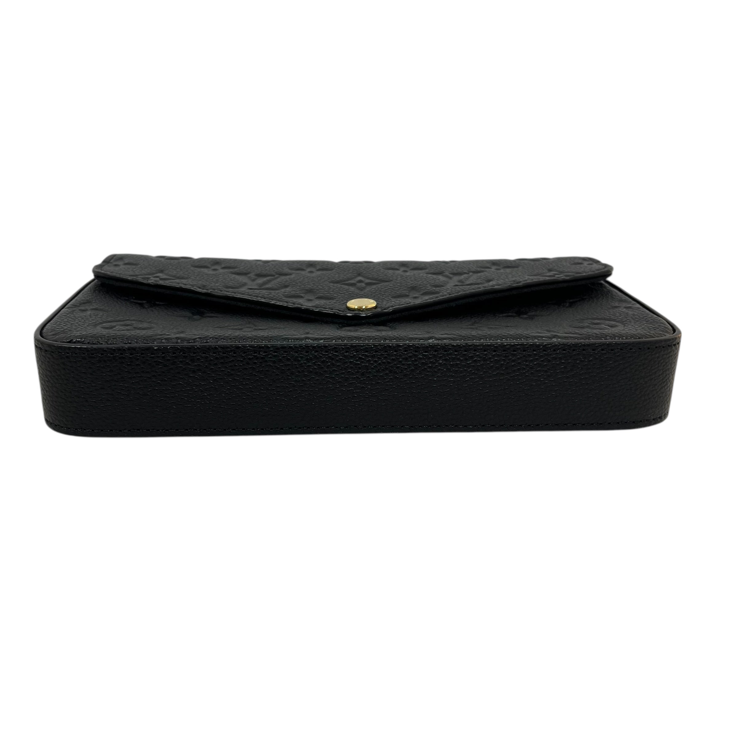 LOUIS VUITTON/Bag/Leather/BLK/pochette celicie view 3