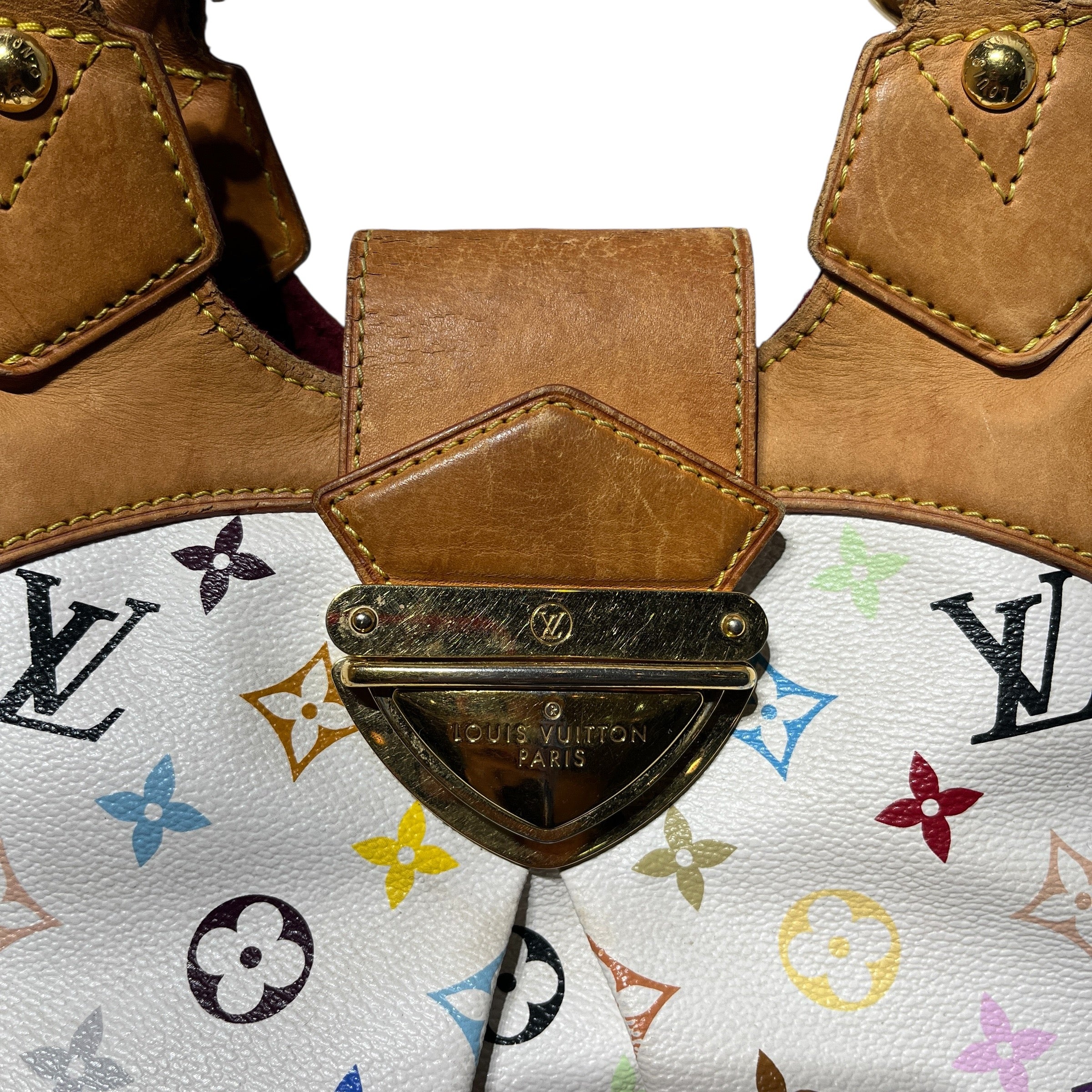 LOUIS VUITTON/Hand Bag/Monogram/Leather/WHT/URSULA GM view 3