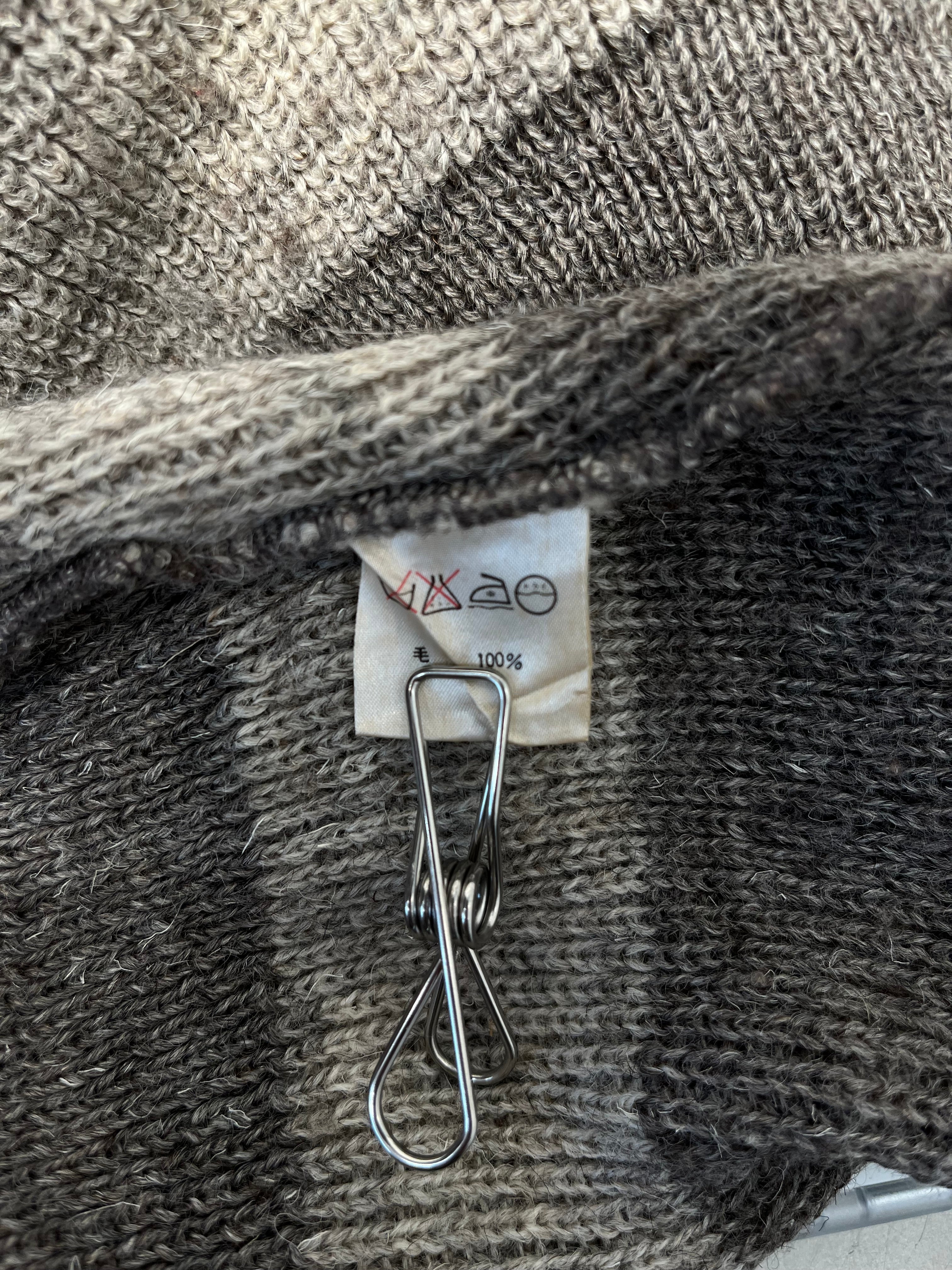 I.S. ISSEY MIYAKE SPORT/Heavy Sweater/Stripe/Wool/BEG/ view 4