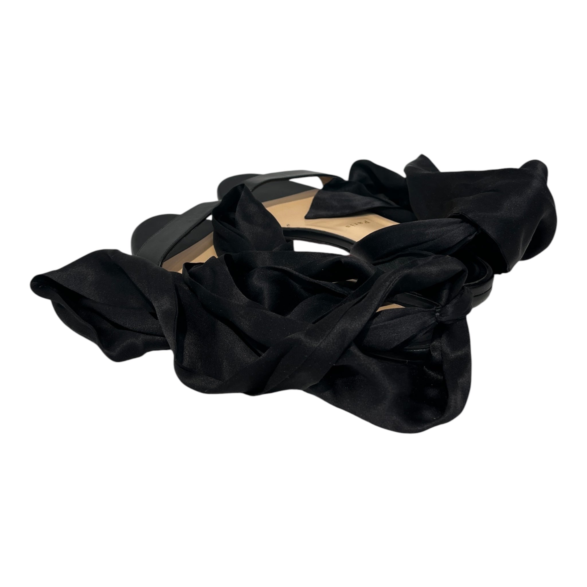 Christian Louboutin/Flat Shoes/EU 39.5/Leather/BLK/Sandale Du Desert view 2