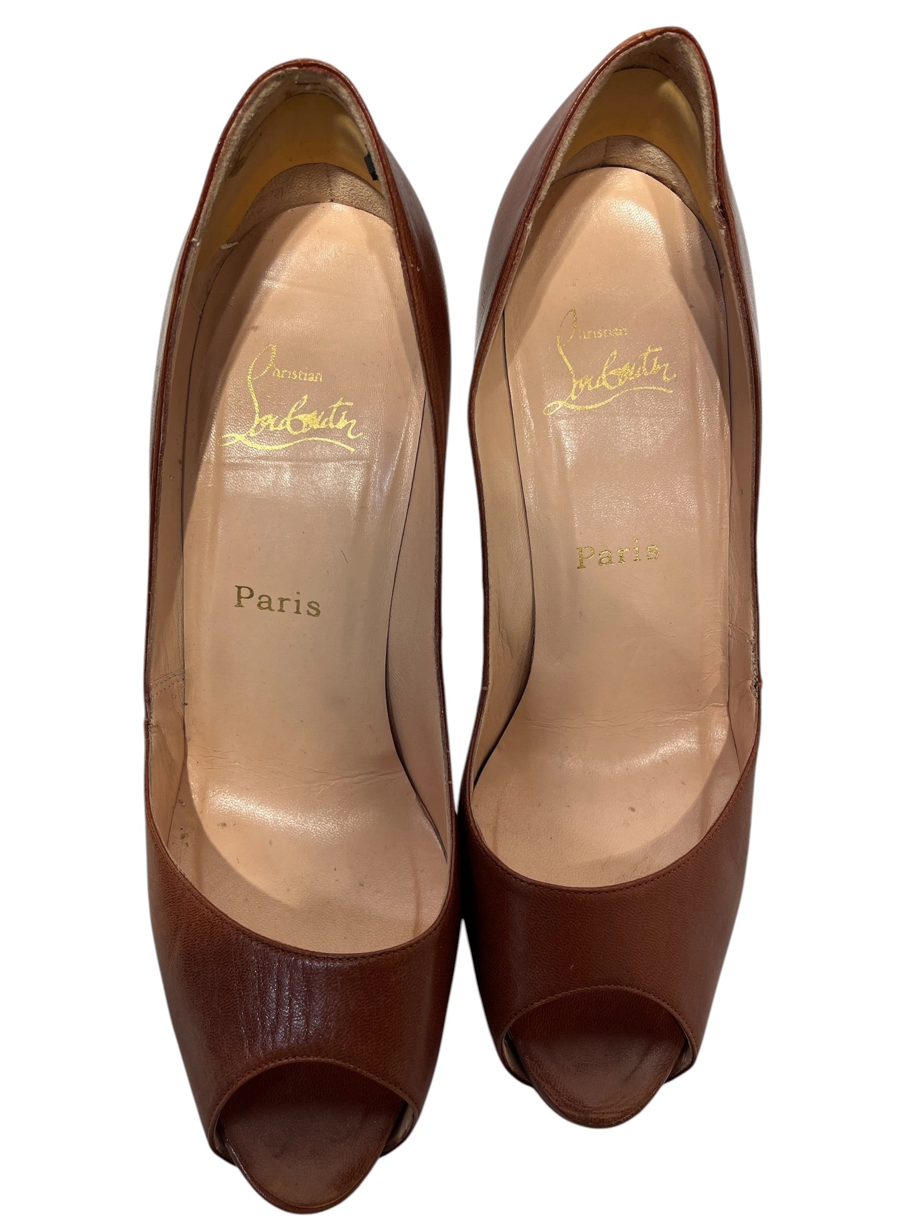 Christian Louboutin/Heels/EU 40.5/Leather/BRW/ view 3