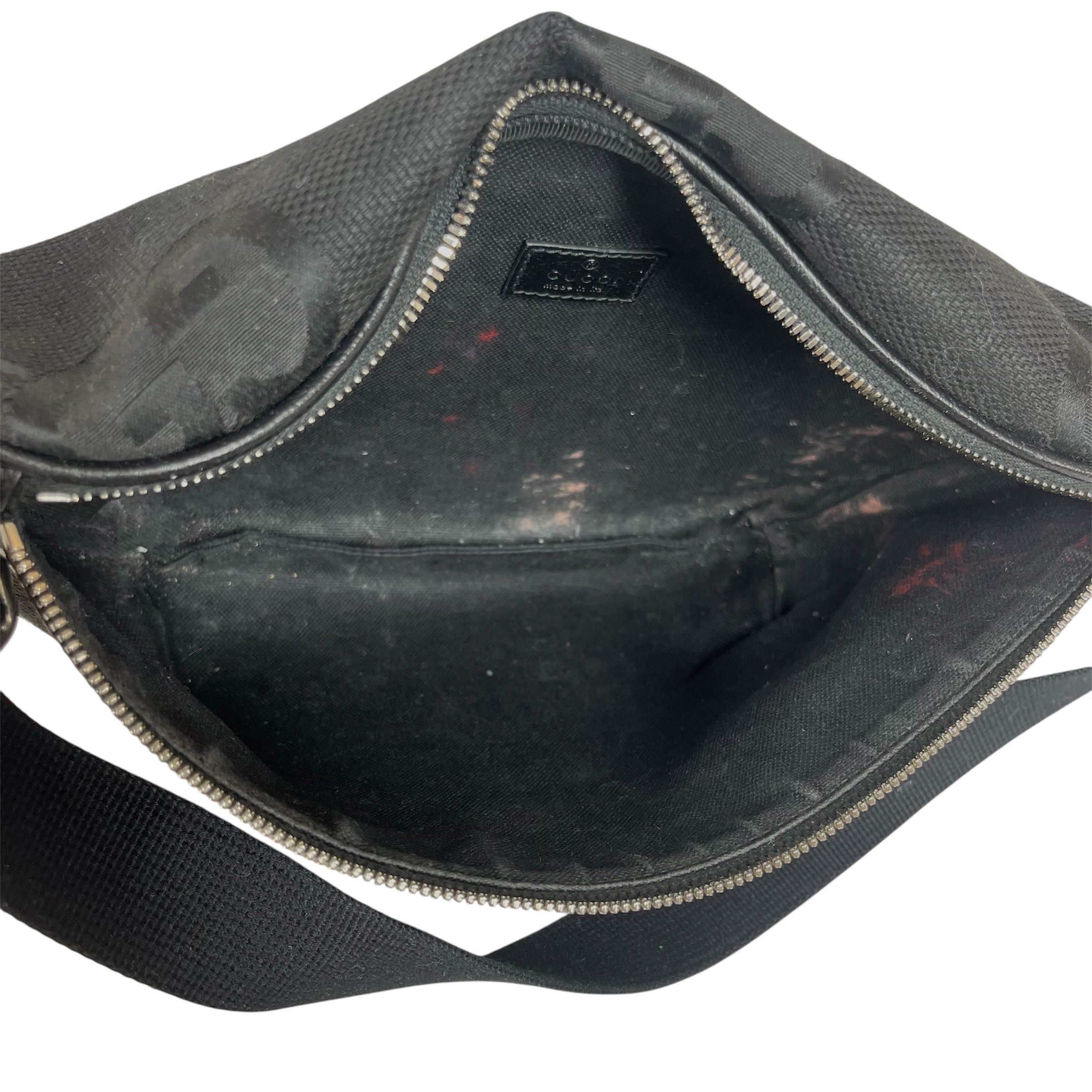GUCCI/Fanny Pack/Monogram/BLK/Jumbo GG view 4