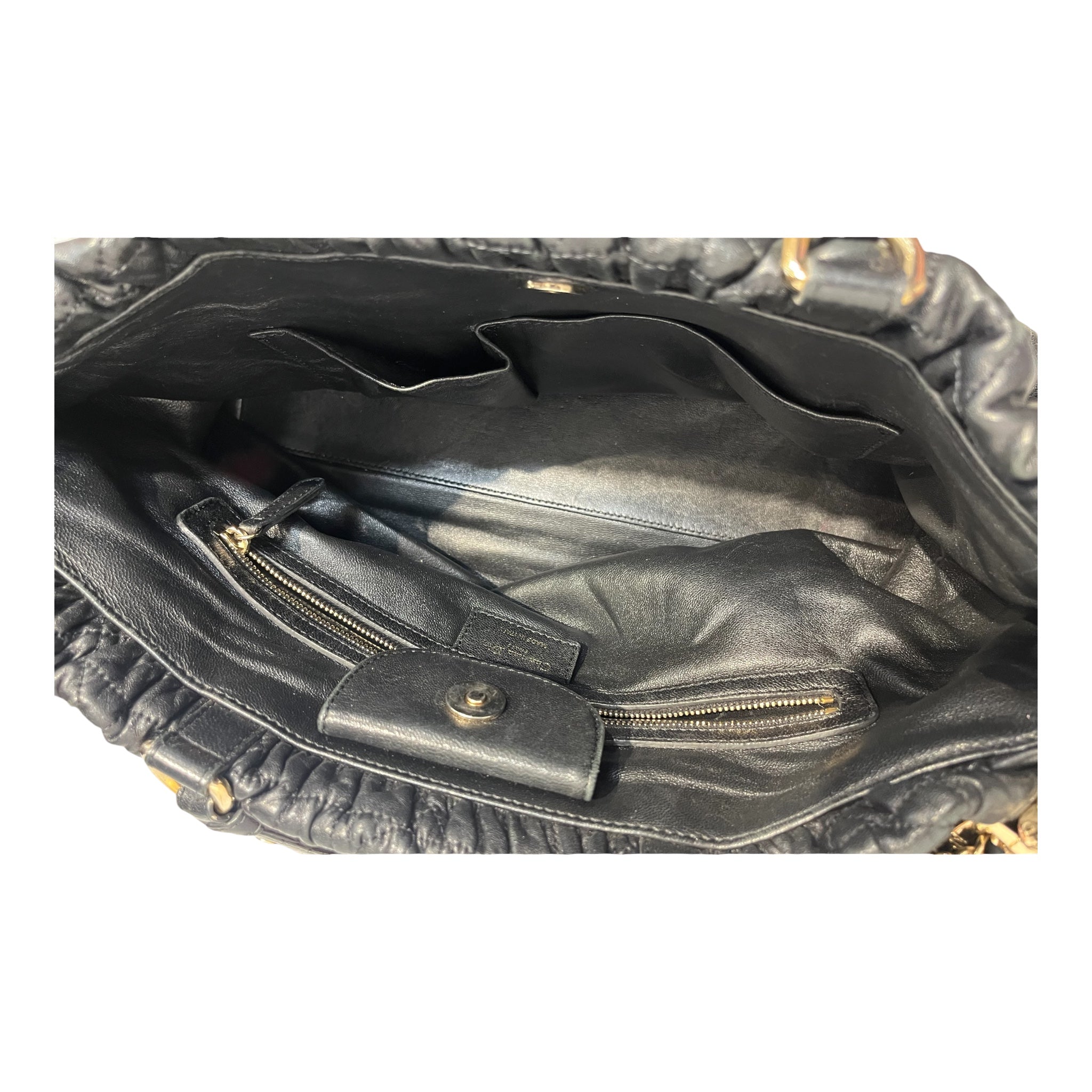 Christian Dior/Tote Bag/Leather/BLK/CANNAGE DELICES GAUFRE view 5