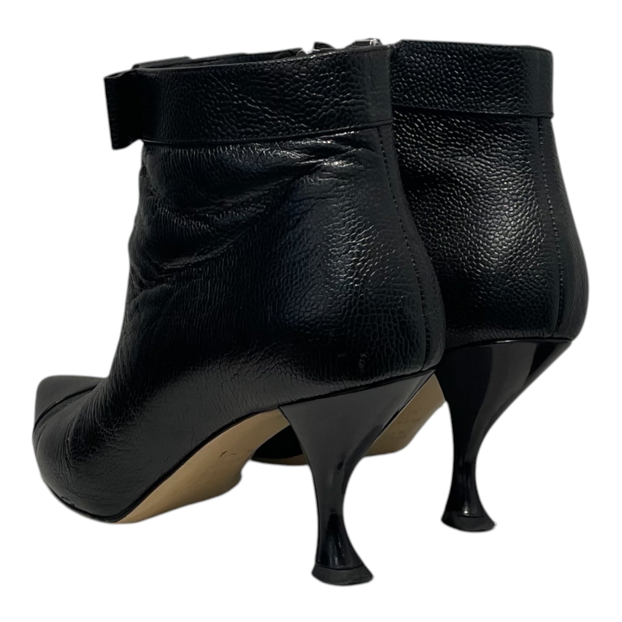 THOM BROWNE. NEW YORK/Boots/EU 38.5/Leather/BLK/THOM BROWNE HEEL BOOTS view 2