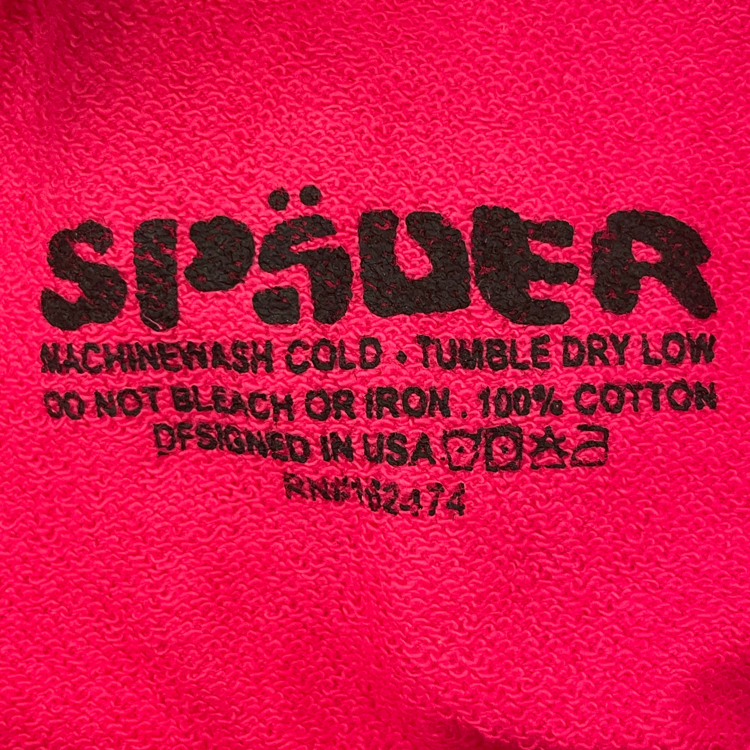 Sp5der/Bottoms/M/Cotton/PNK/BLK LOGO view 4