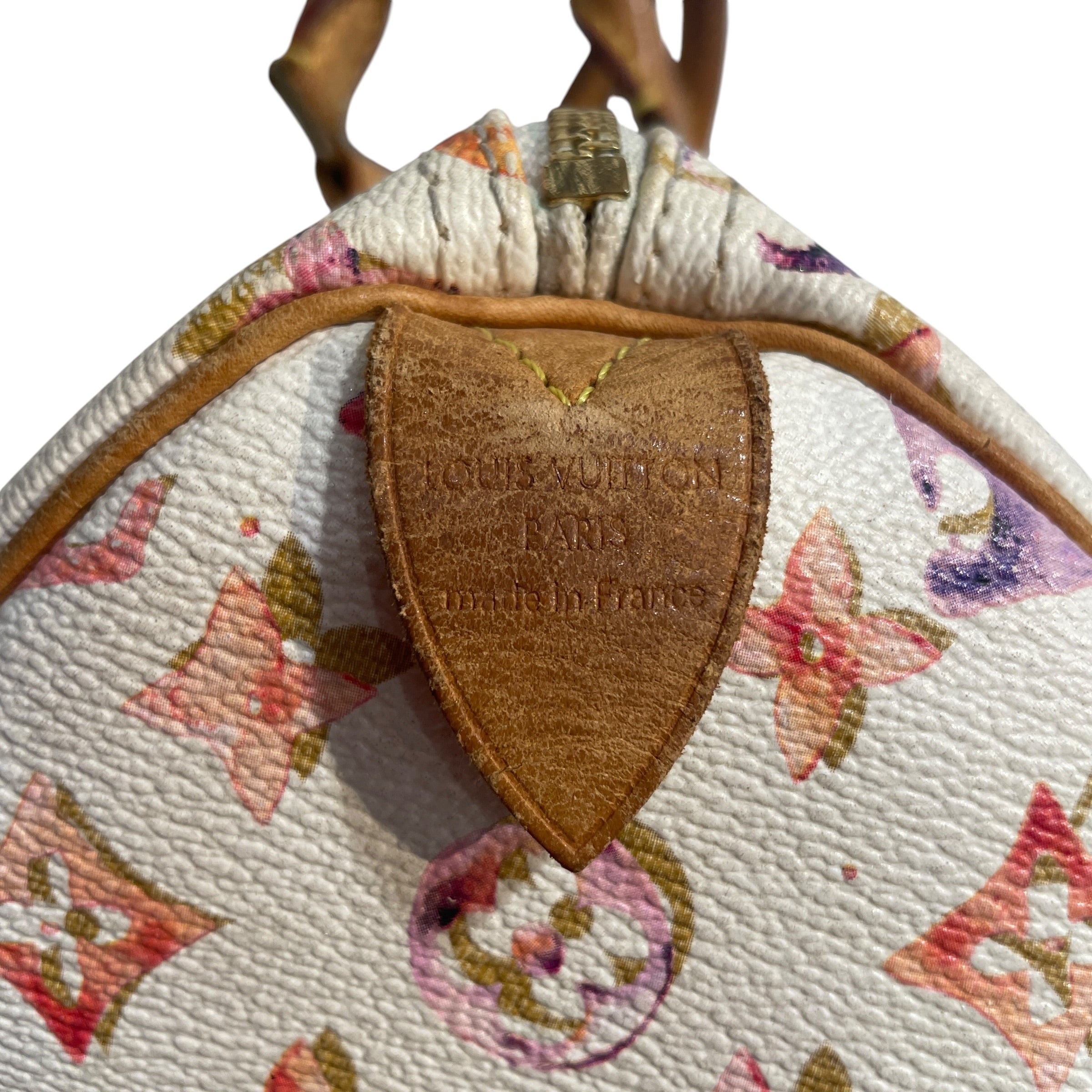 LOUIS VUITTON/Luggage/Monogram/Leather/WHT/Aquarelle Speedy view 5