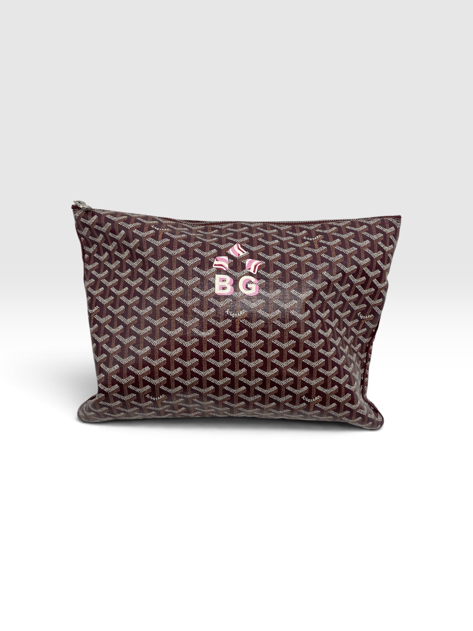 GOYARD/Pouch/Monogram/Leather/BRD/B G view 1