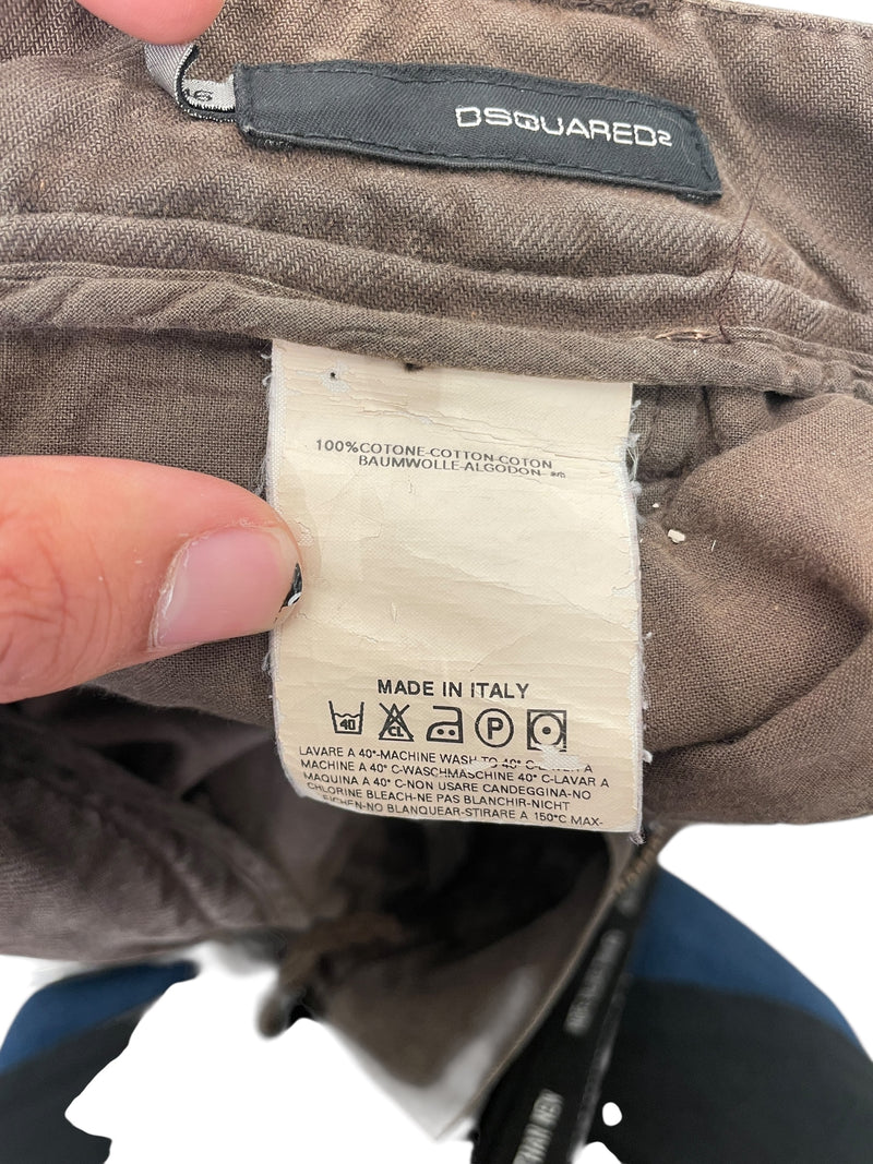 DSQUARED2/Cargo Pants/46/Cotton/BRW/&