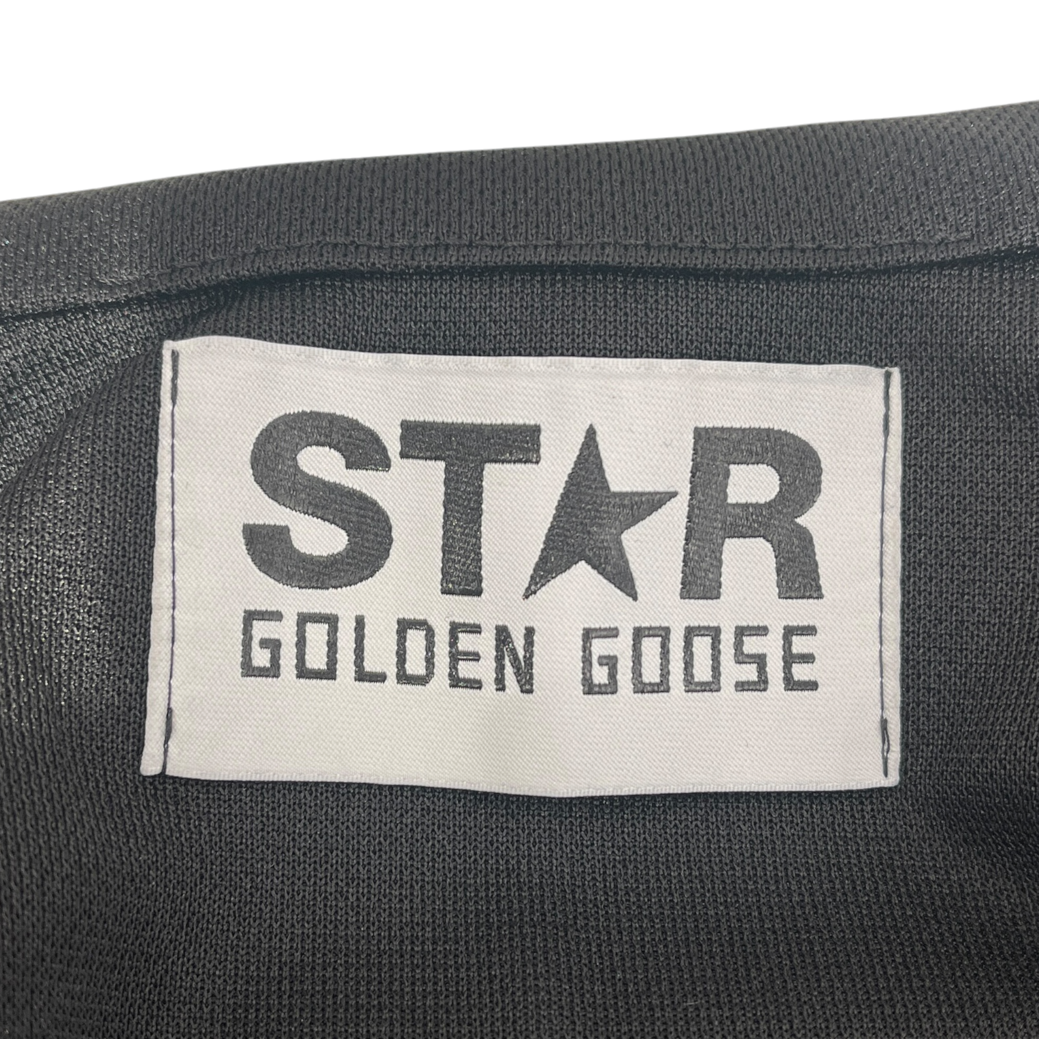 GOLDEN GOOSE/Track Jkt/S/Border/Polyester/BLK/STAR BORDER ON SLEEVES view 3