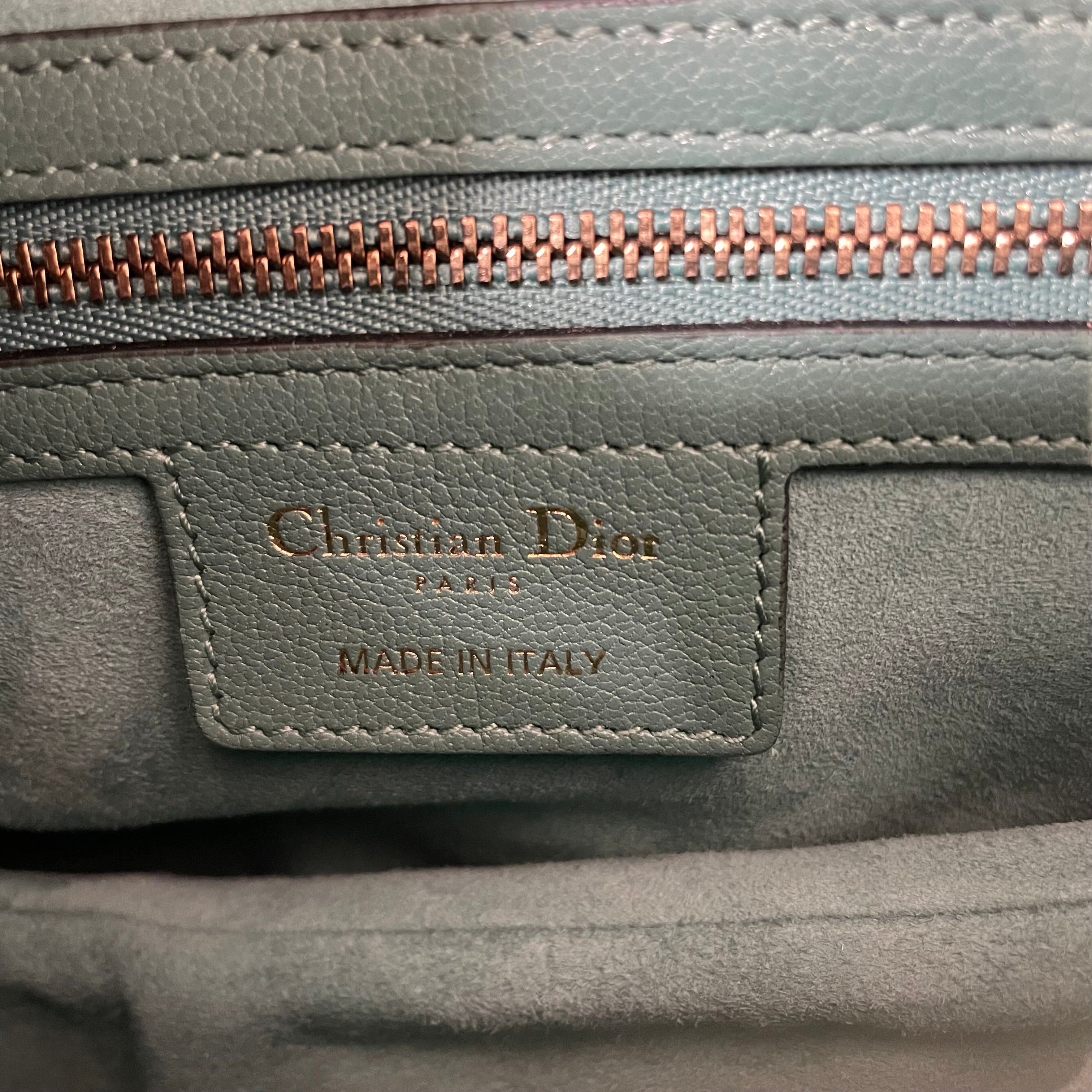 Christian Dior/Hand Bag/Leather/GRN/Saddle Gold Hardware view 6