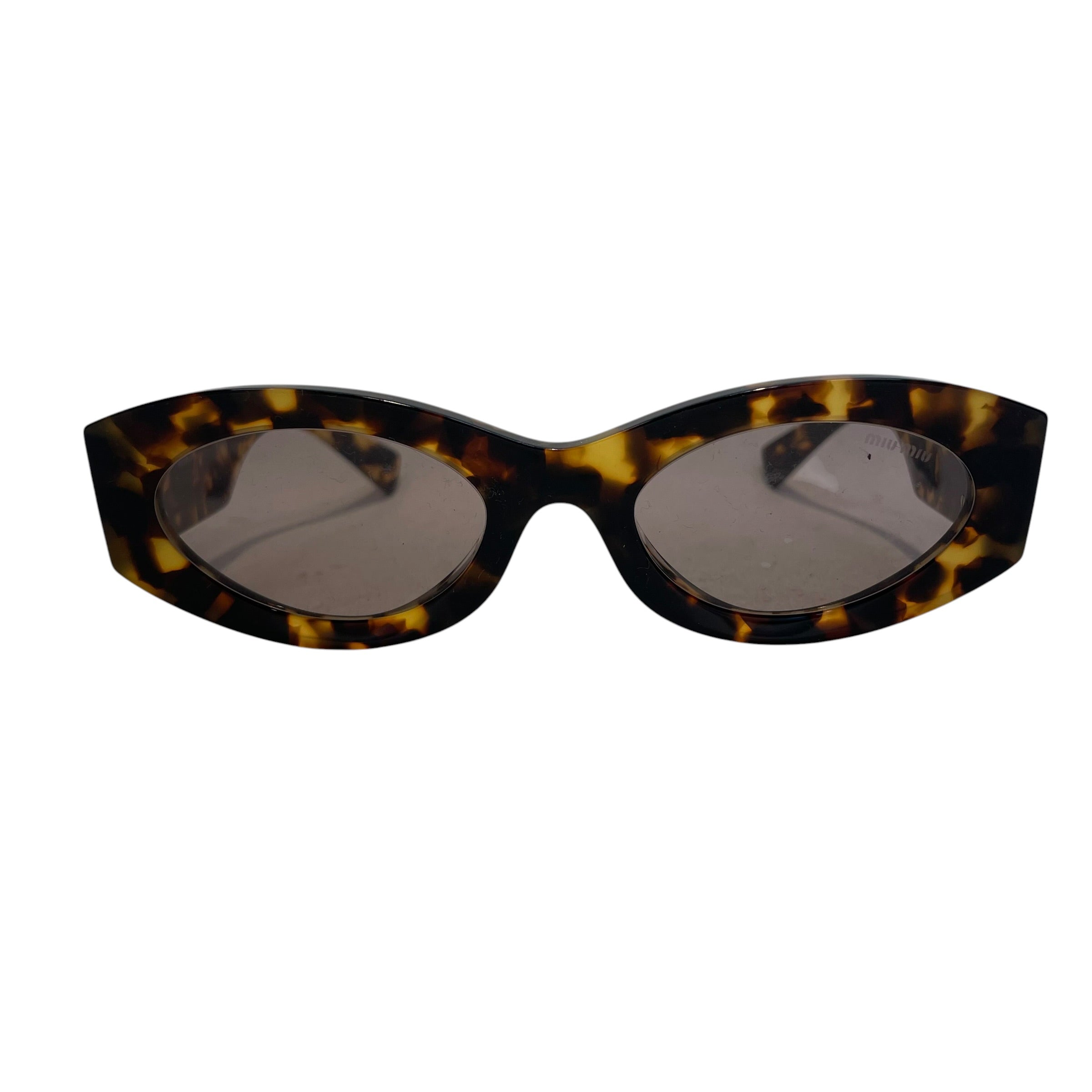 MIU MIU/Sunglasses/Animal Pattern/Tortoiseshell Pattern/BRW/L's/SMU11W/OVAL SHAPE view 1
