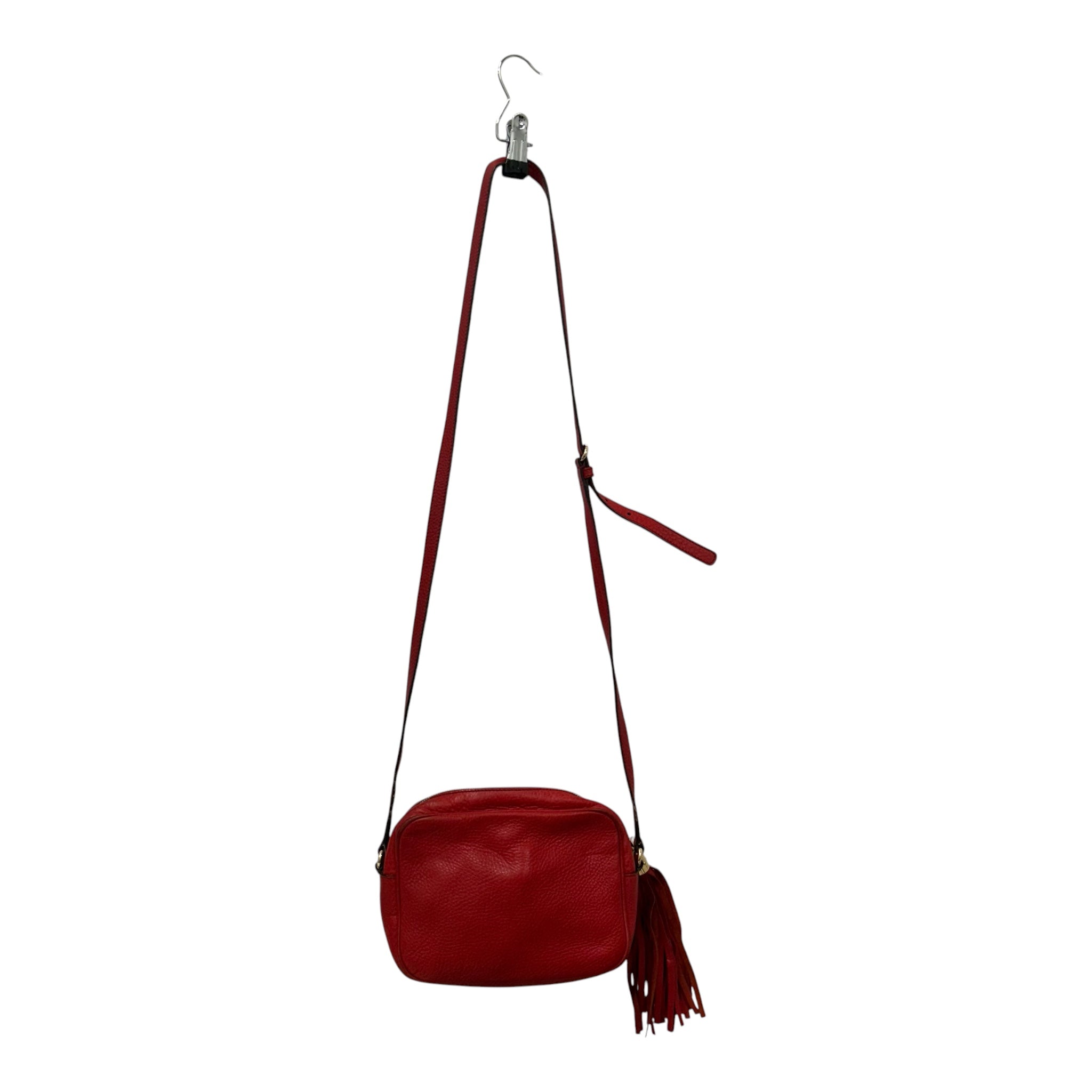 GUCCI/Cross Body Bag/S/Leather/RED/MARMONT SMALL SHOULDER BAG view 2