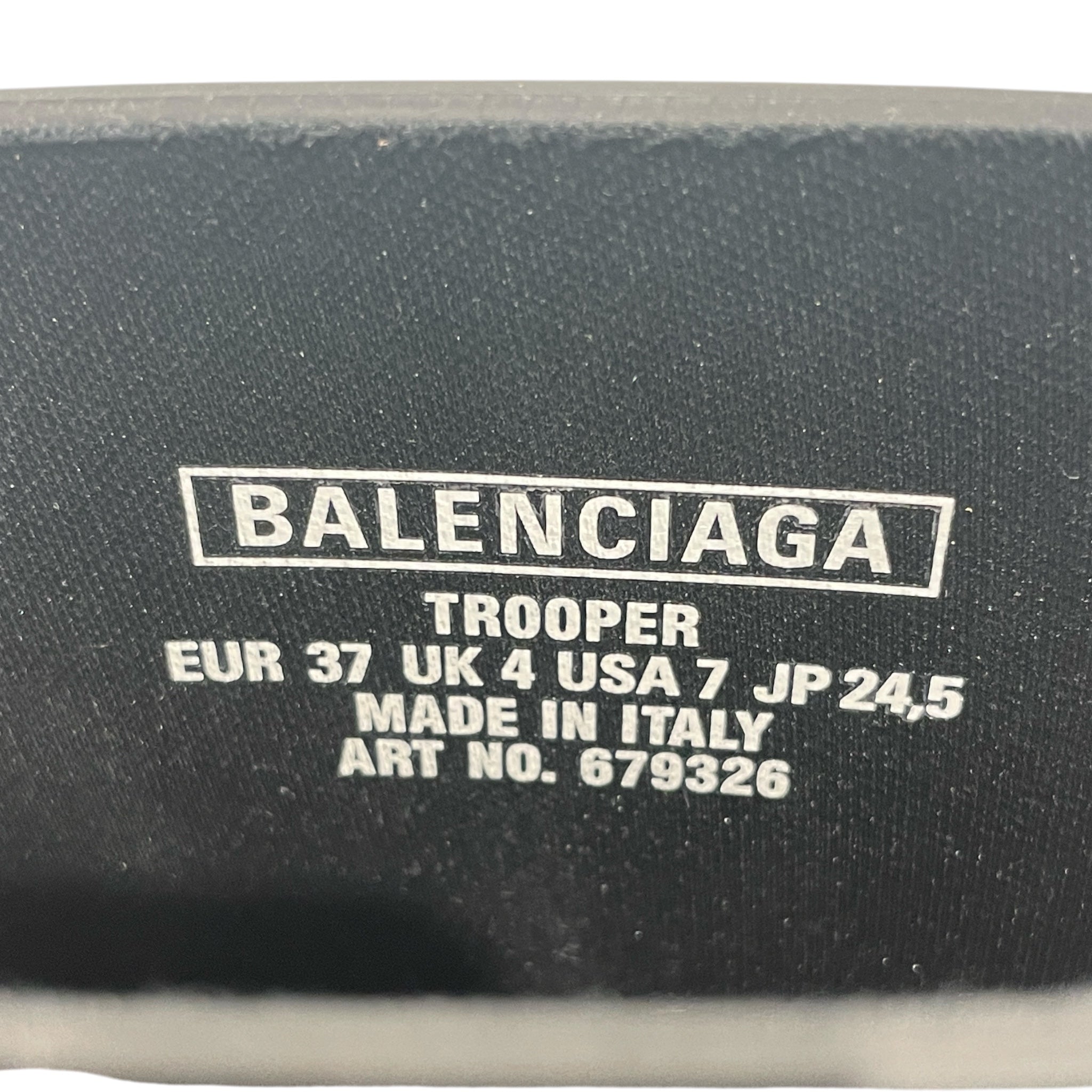 BALENCIAGA/Boots/US 7/Cotton/BLK/trooper rubber view 4