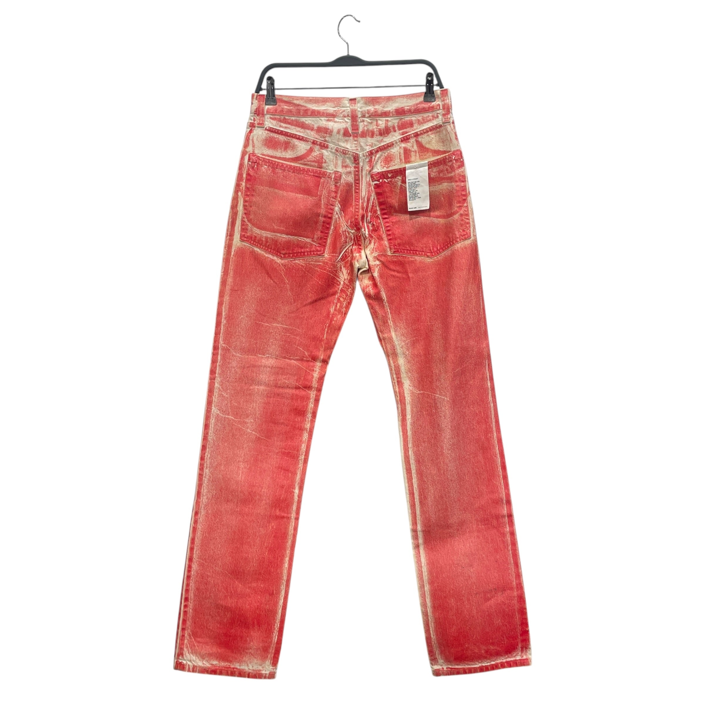 Helmut Lang/Straight Pants/30/Cotton/RED/MASC HI STRAIGHT view 2