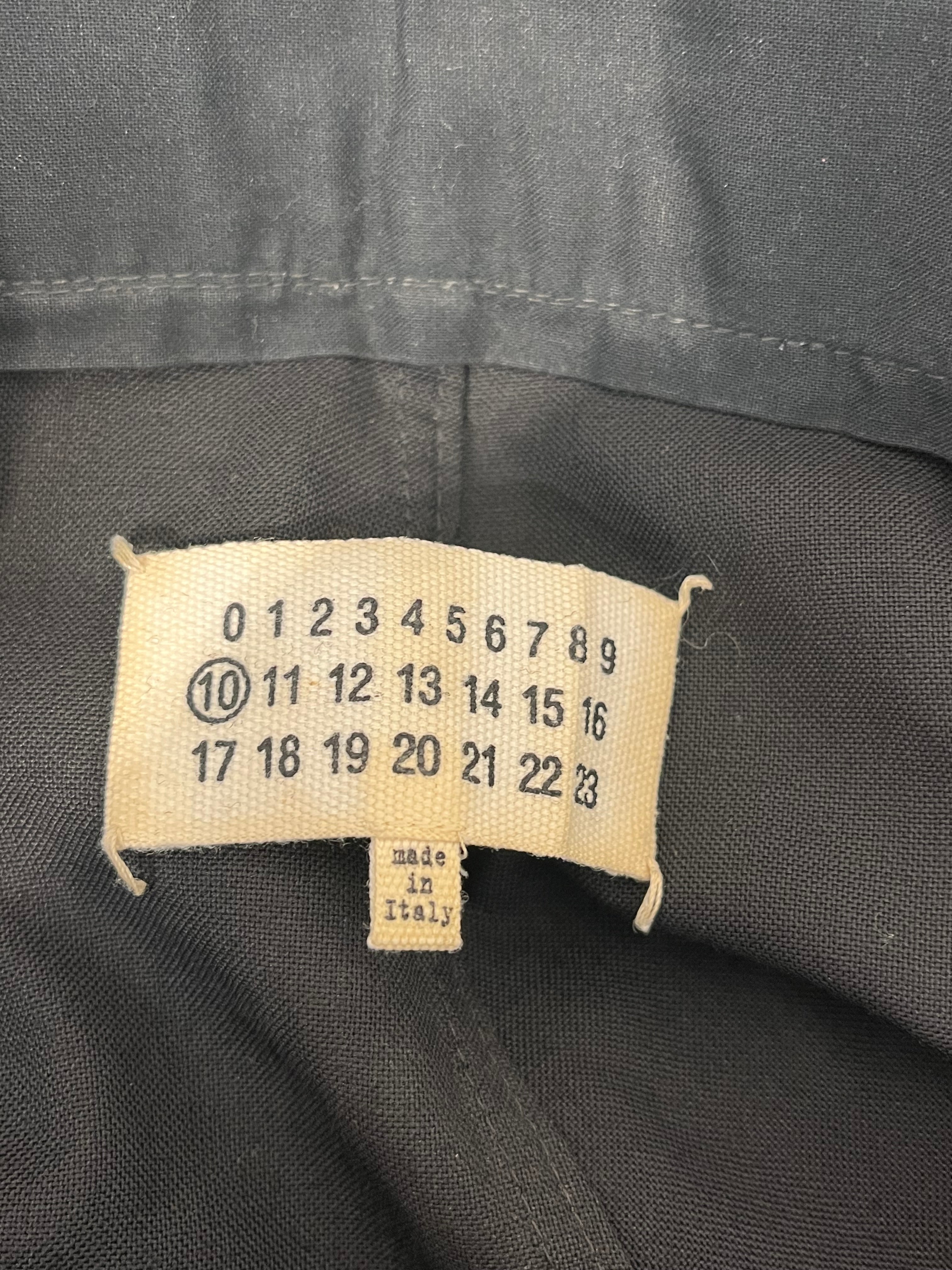 Maison Margiela/Shorts/50/Cotton/BLK/FLATFRONT SHORTS 2 BACK BUCKLE view 3