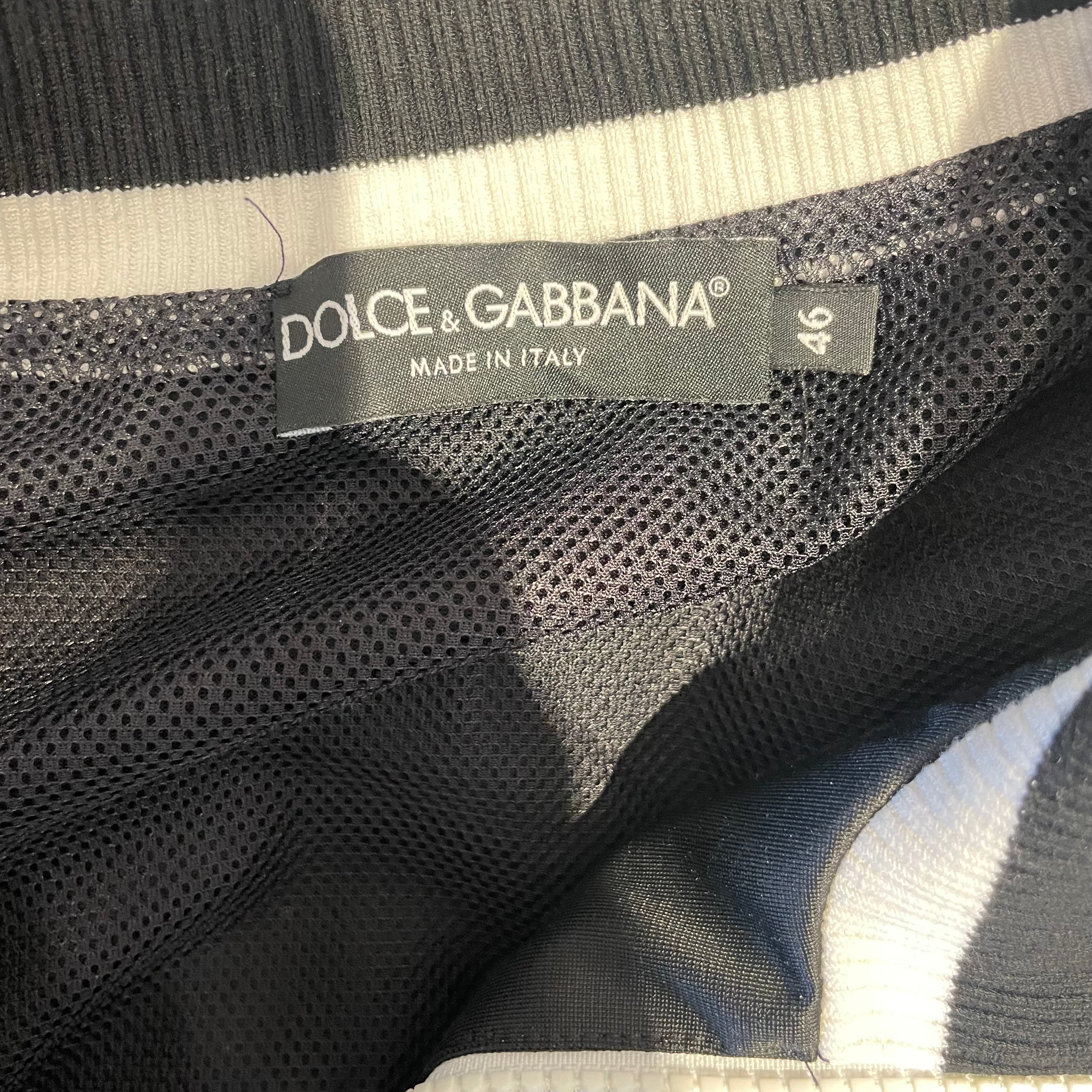 DOLCE&GABBANA/Windbreaker/46/Polyester/BLK/LOGO PANEL view 3