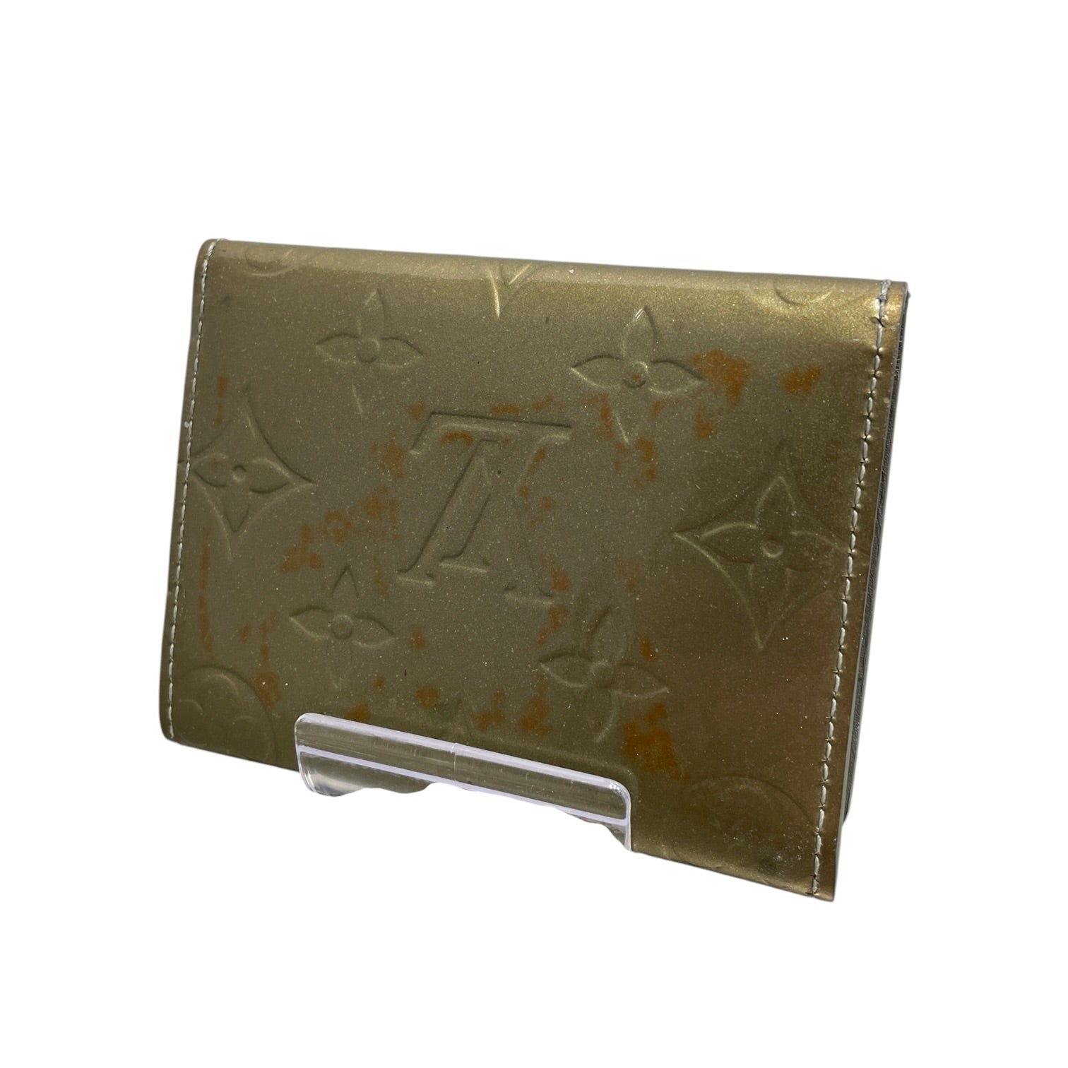 LOUIS VUITTON/Coin Wallet/Monogram/Leather/GLD/Vernis Card Holder view 2