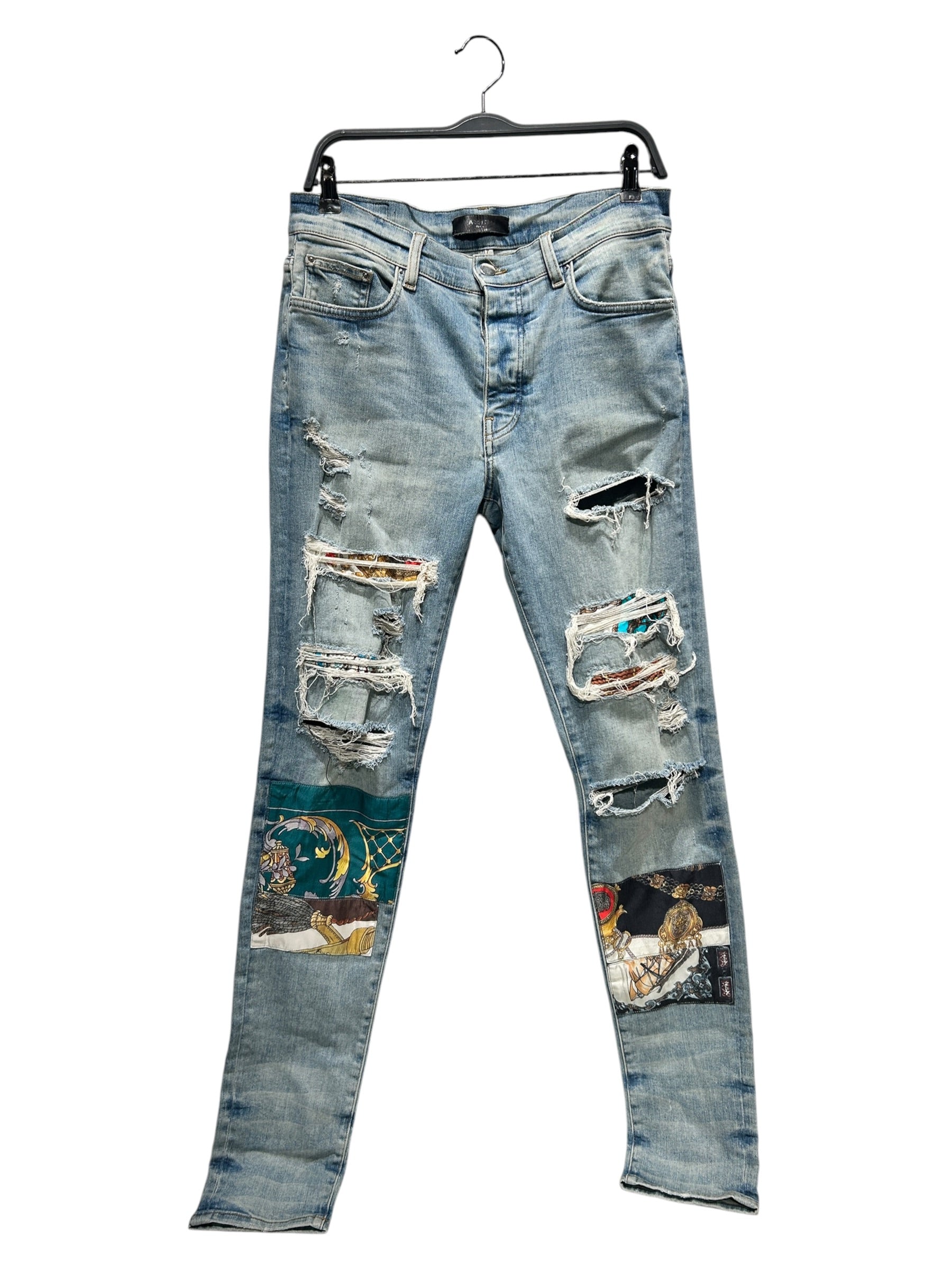 AMIRI/Skinny Pants/33/Denim/BLU/fashion print patches view 1