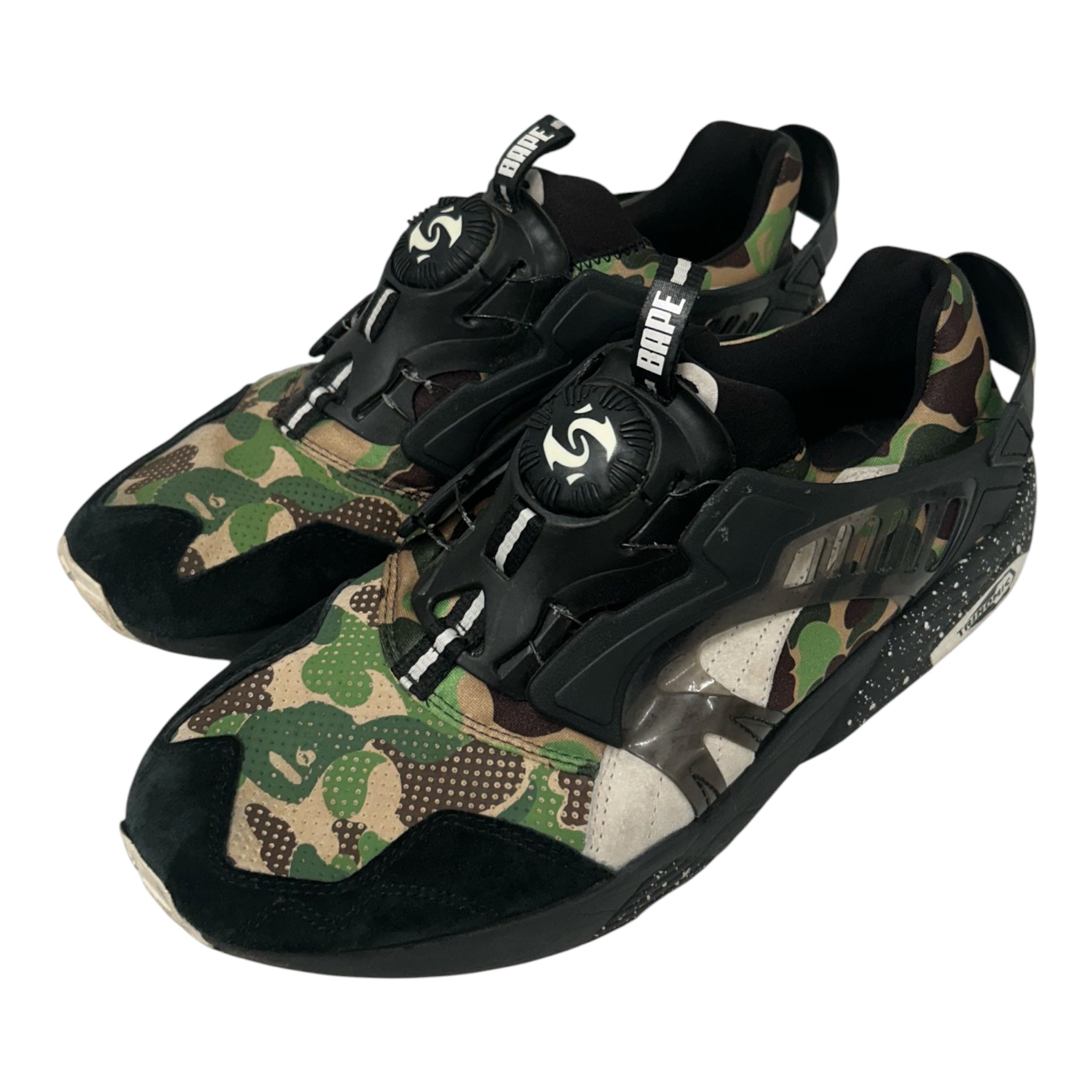 PUMA/Low-Sneakers/US 9/Cotton/BLK/BAPE DISC BLAZE view 1