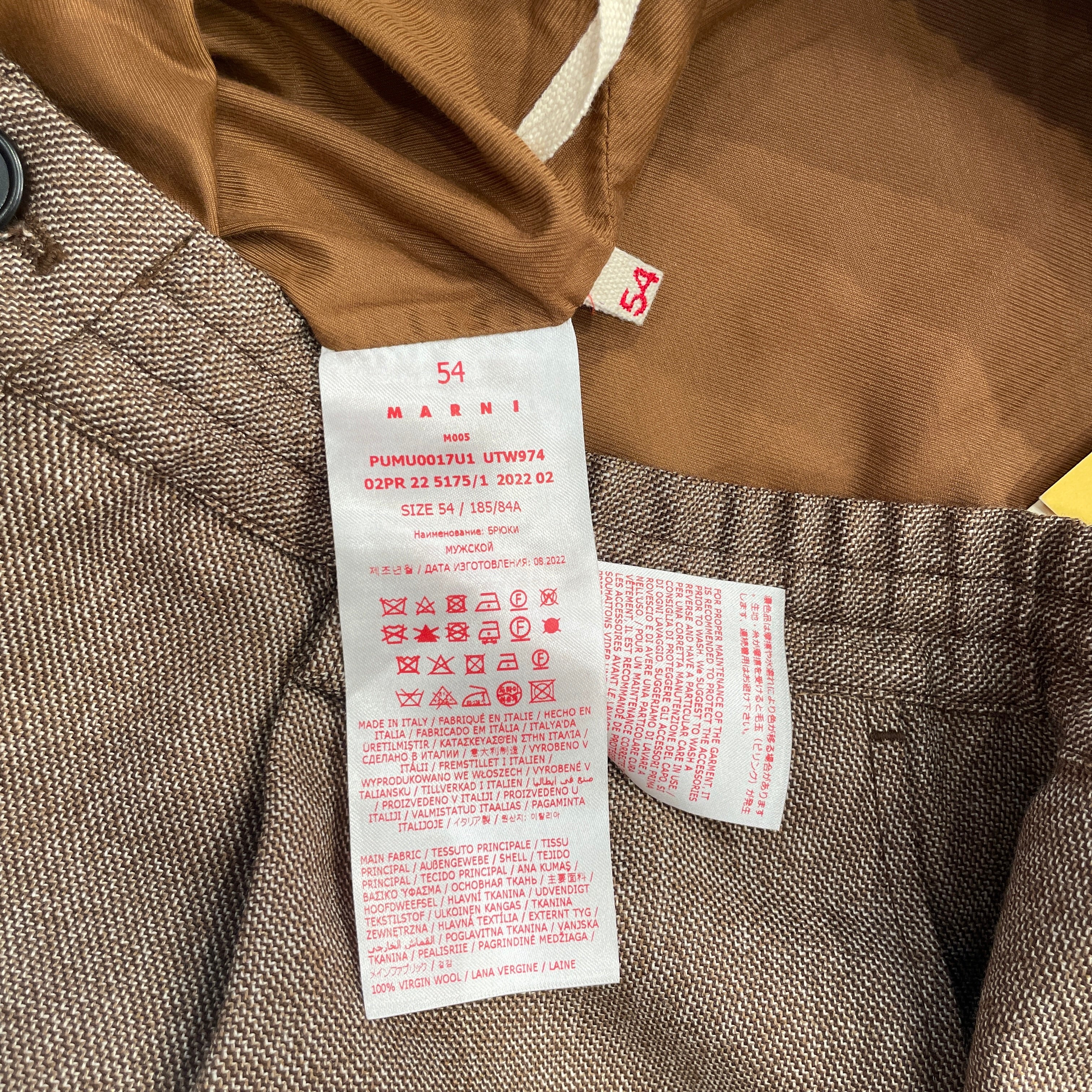 MARNI/Sarouel Pants/54/Cotton/CML/PLEATED TROUSER view 4