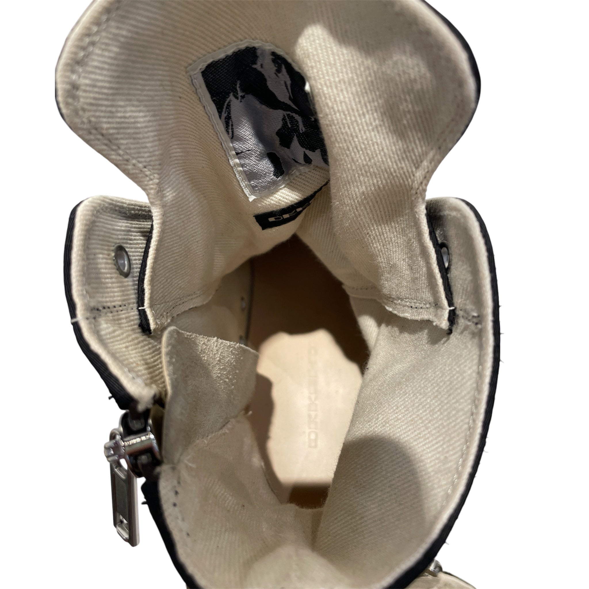 RICK OWENS DRKSHDW/Hi-Sneakers/EU 43/Cotton/BLK/HI-TOP CANVAS RAMONES view 3